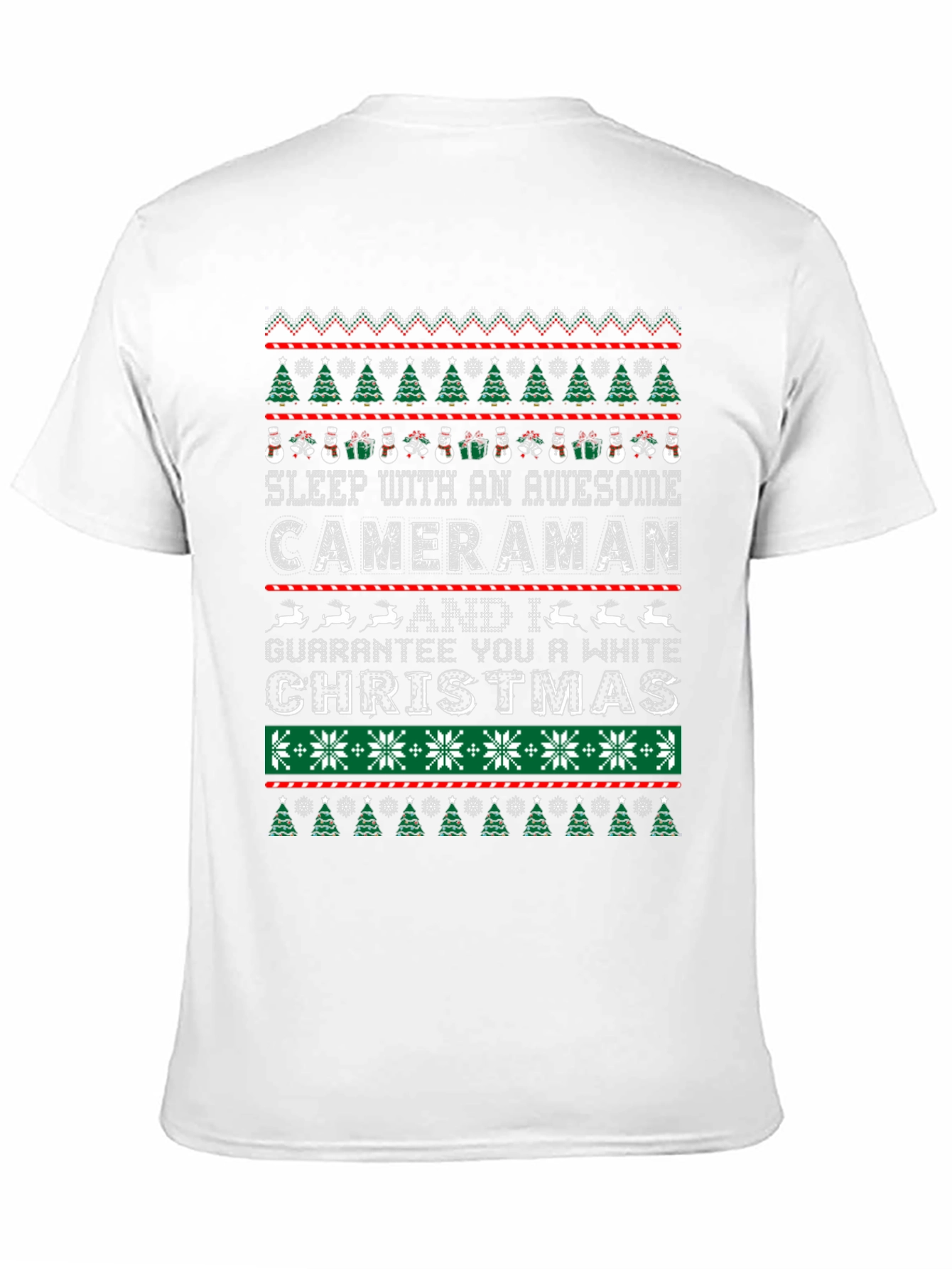 Awesome Cameraman Ugly Christmas Sweater T-Shirt