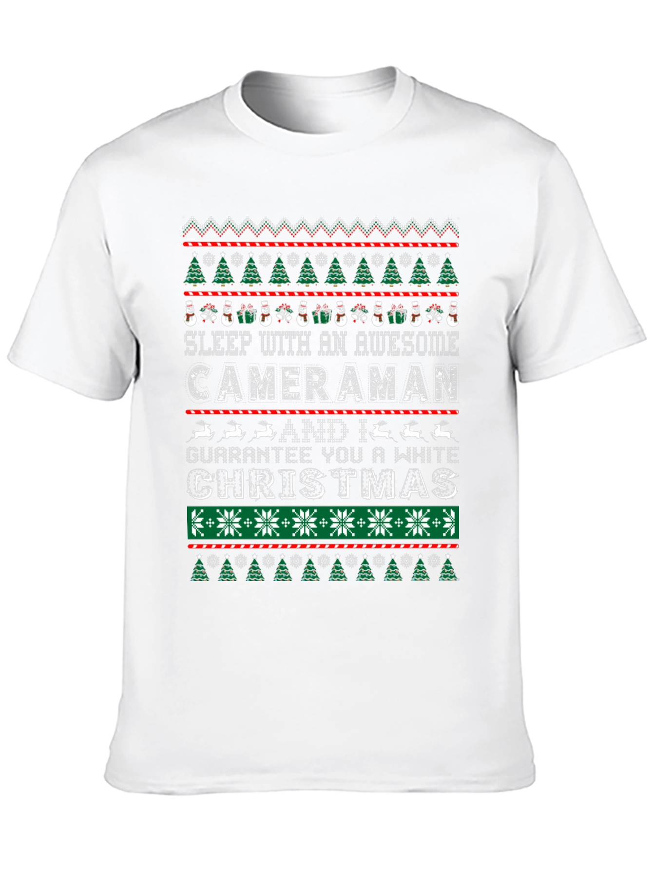 Awesome Cameraman Ugly Christmas Sweater T-Shirt