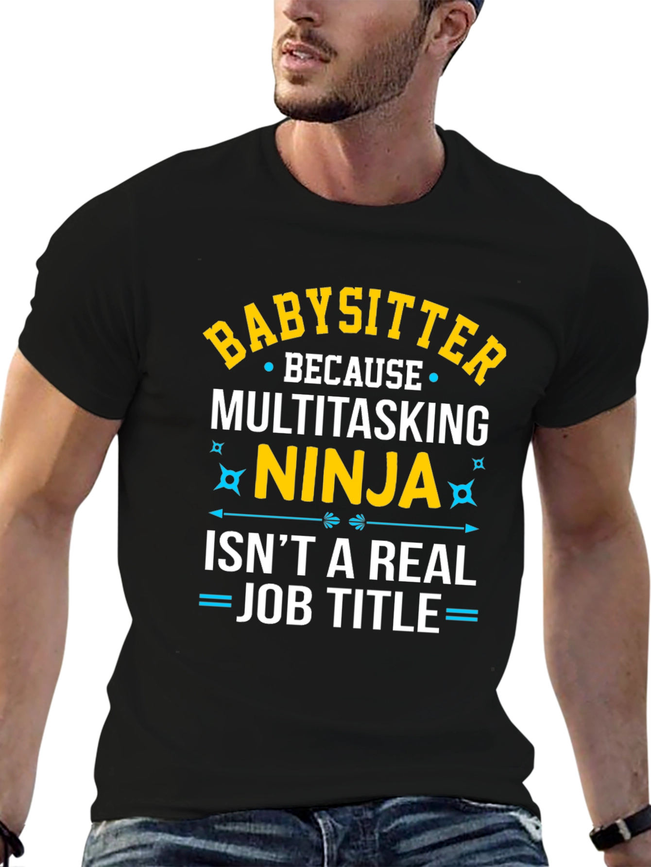 Babysitter Ninja Funny Job T-Shirt