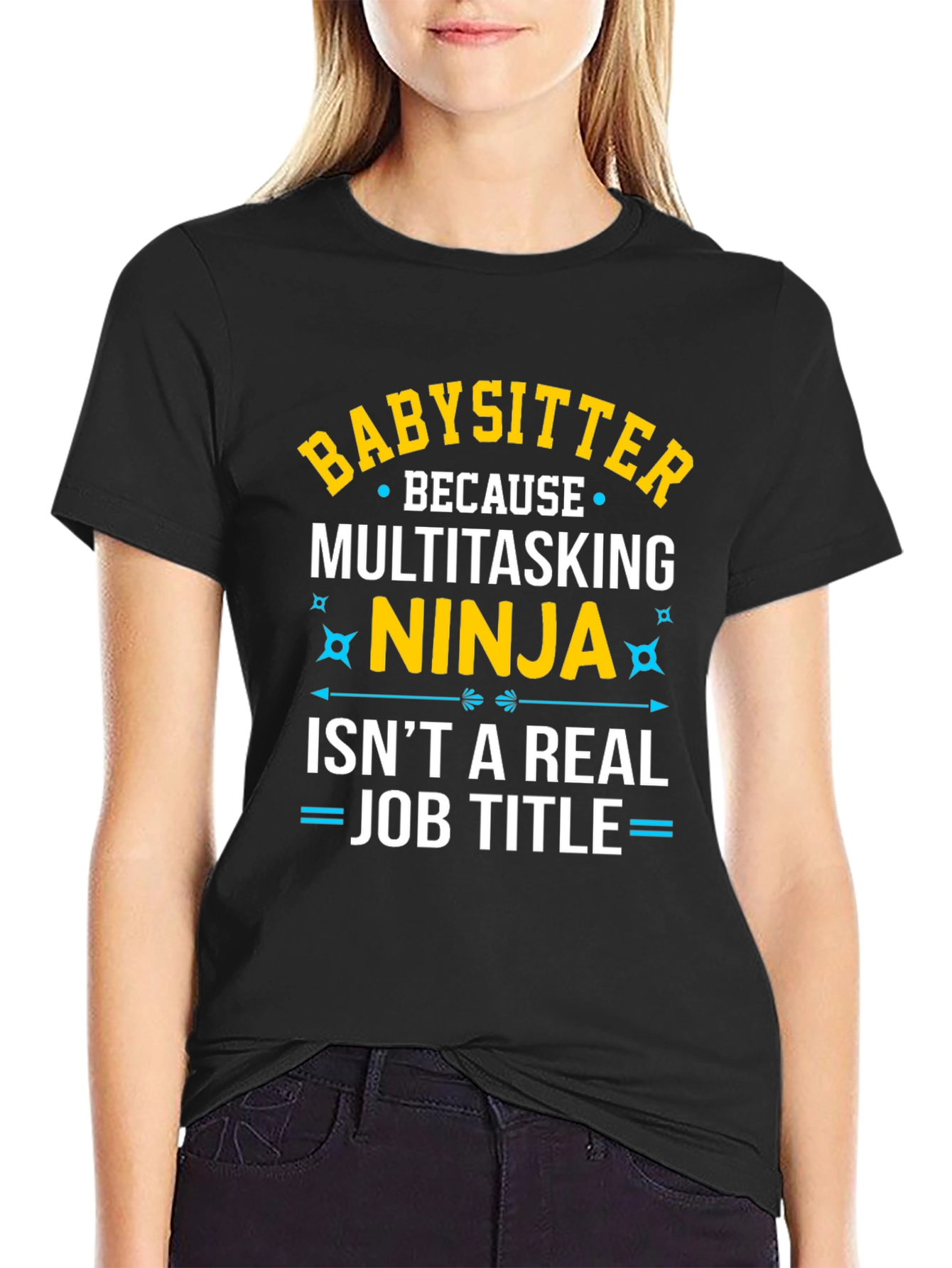 Babysitter Ninja Funny Job T-Shirt