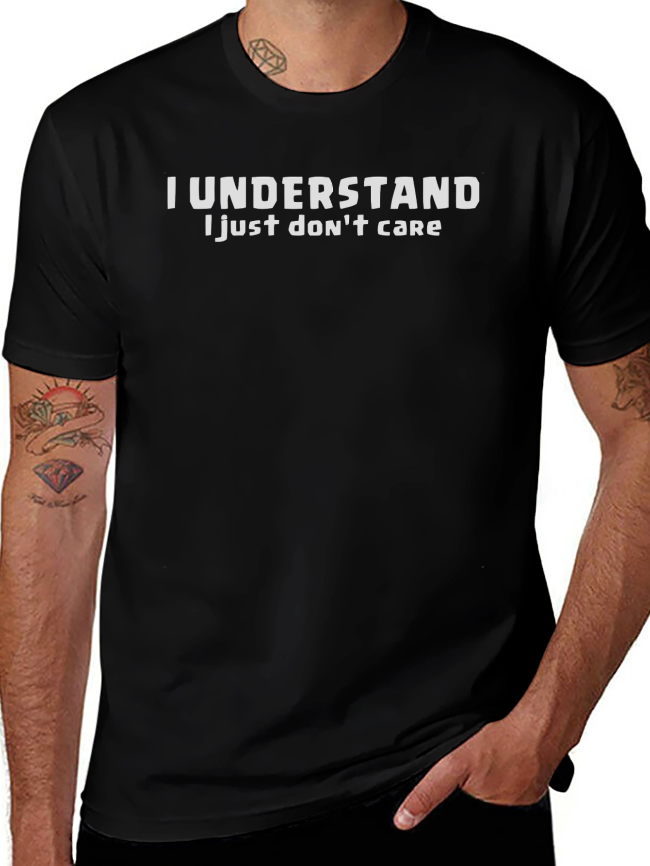 I Understand I Just Dont Care Graphic Tee