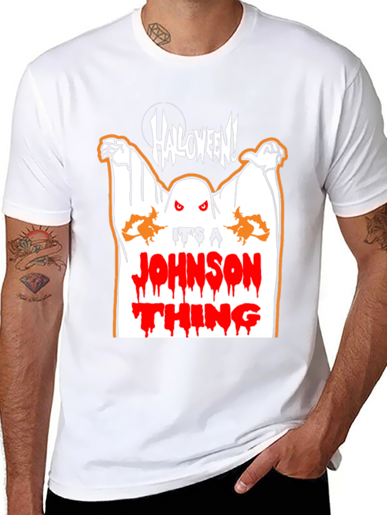 Halloween Ghost T-Shirt - Its A Johnson Thing