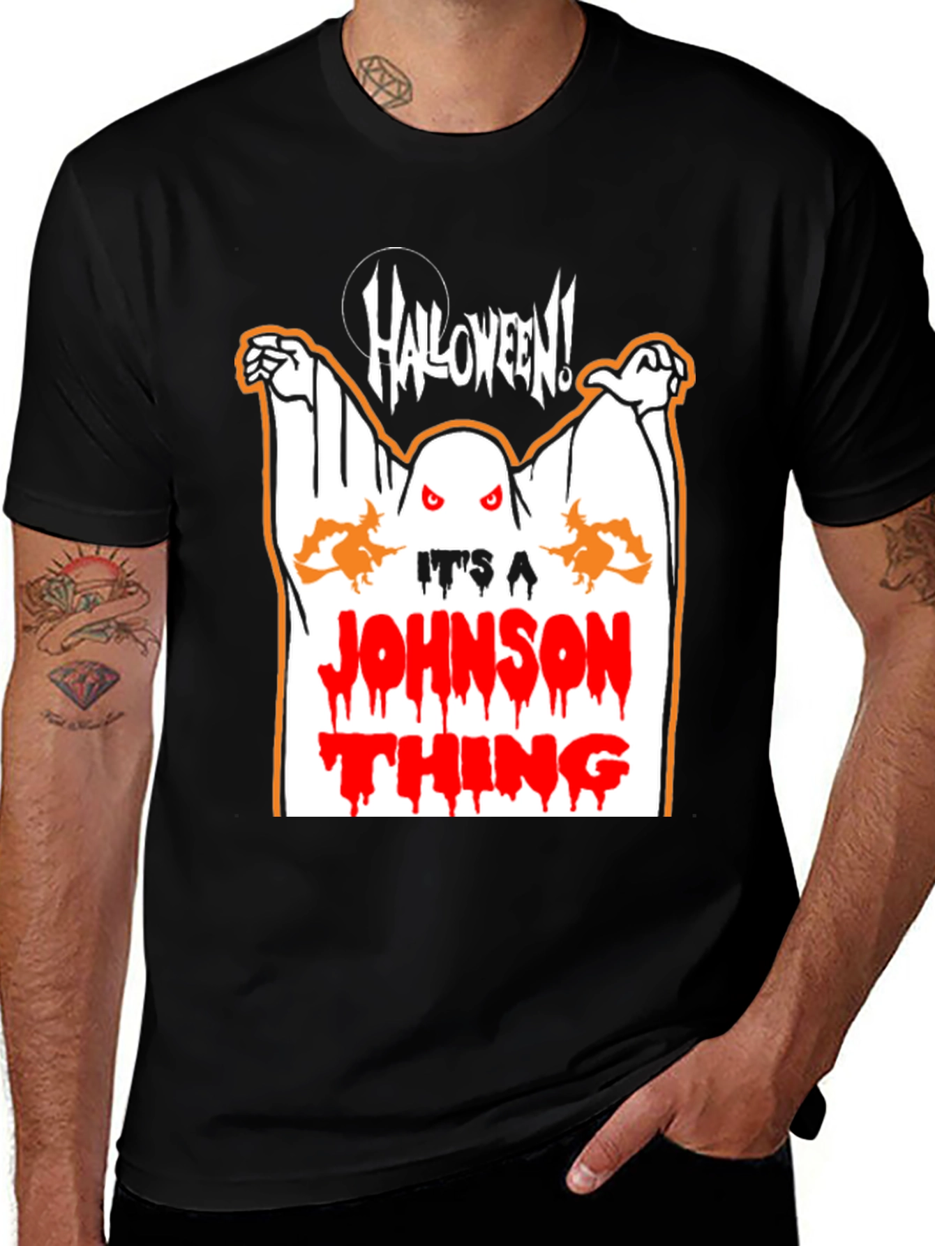 Halloween Ghost T-Shirt - Its A Johnson Thing