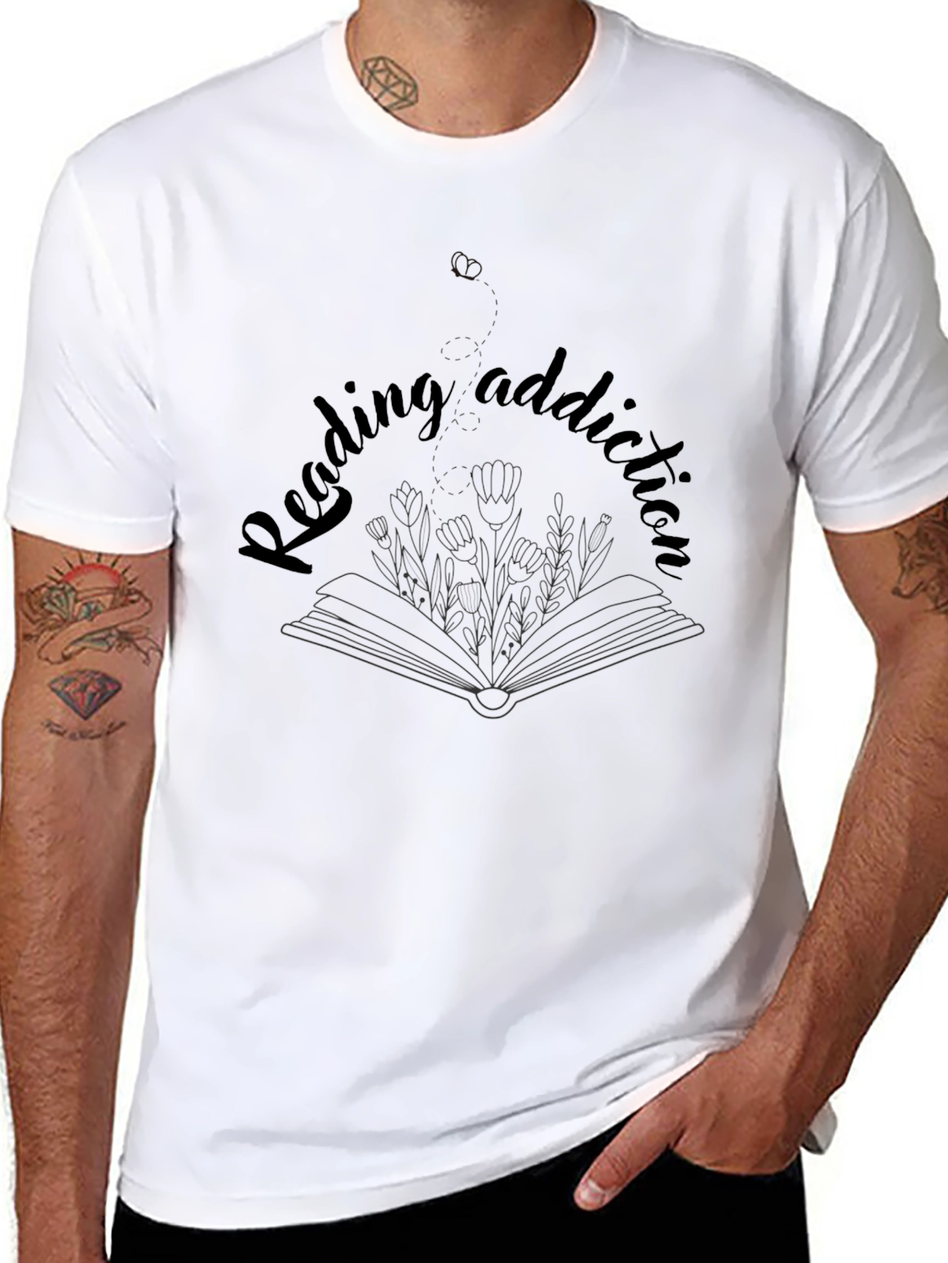 Reading Addiction Graphic Tee