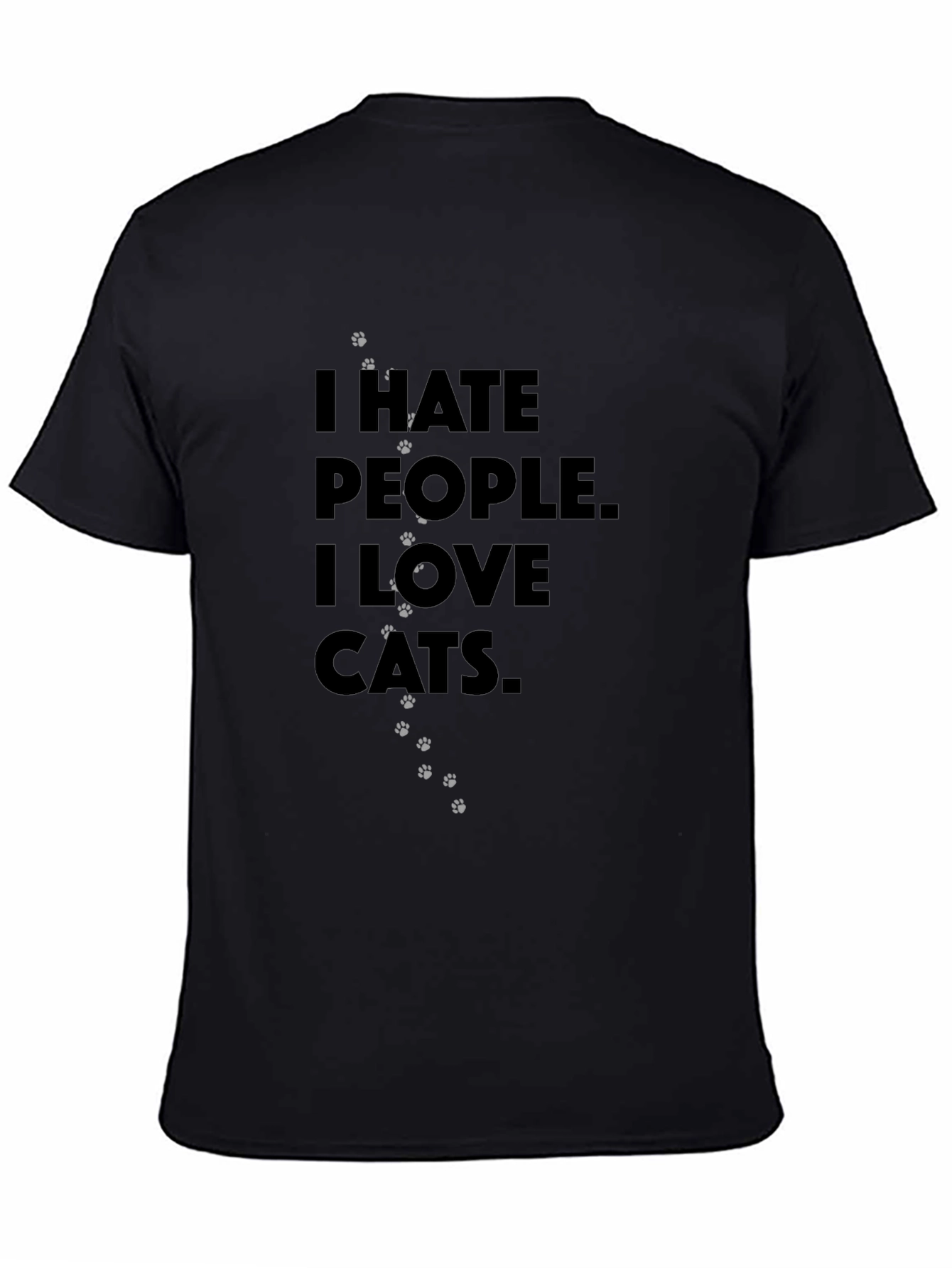 I Hate People I Love Cats T-Shirt