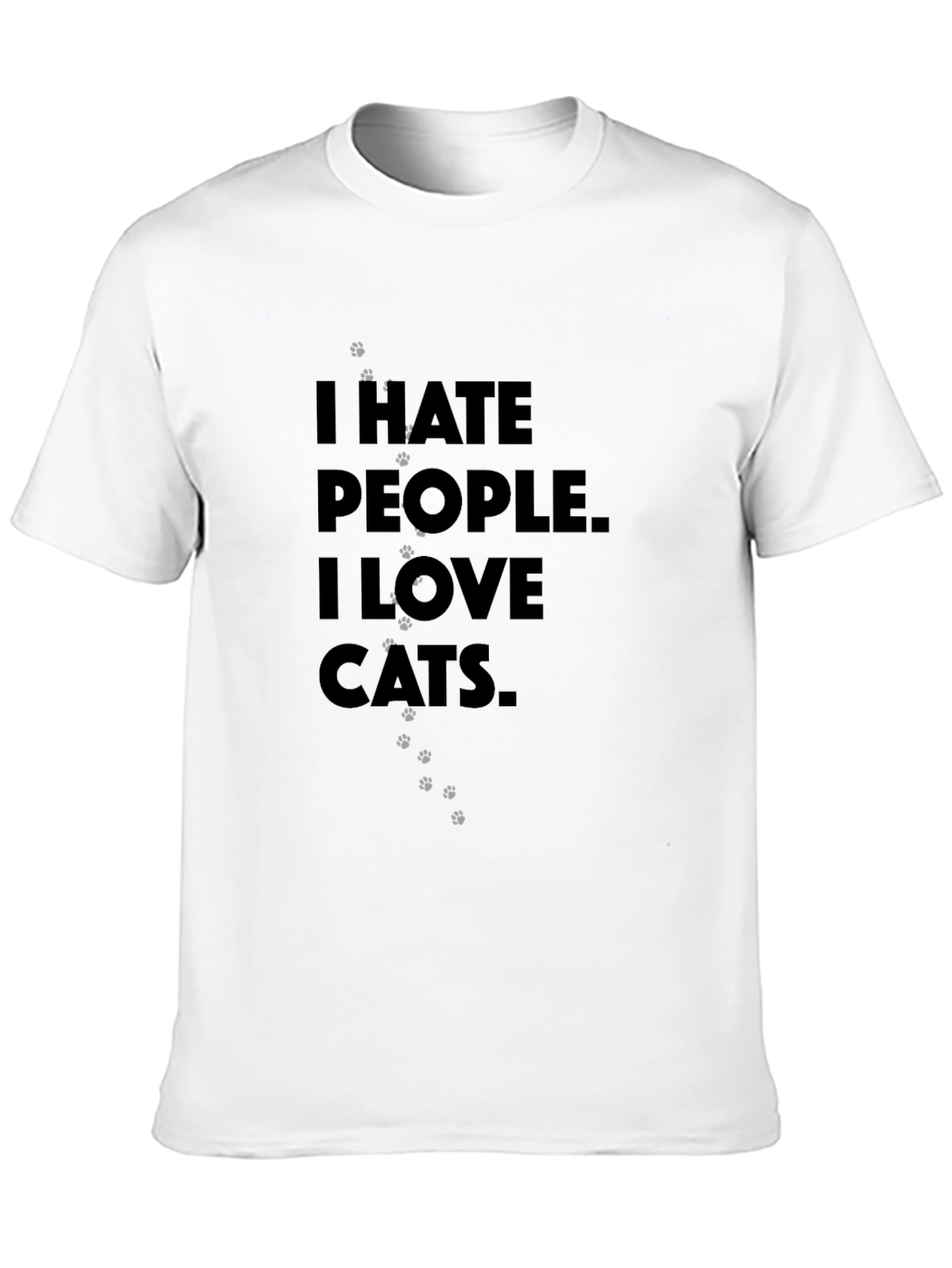 I Hate People I Love Cats T-Shirt