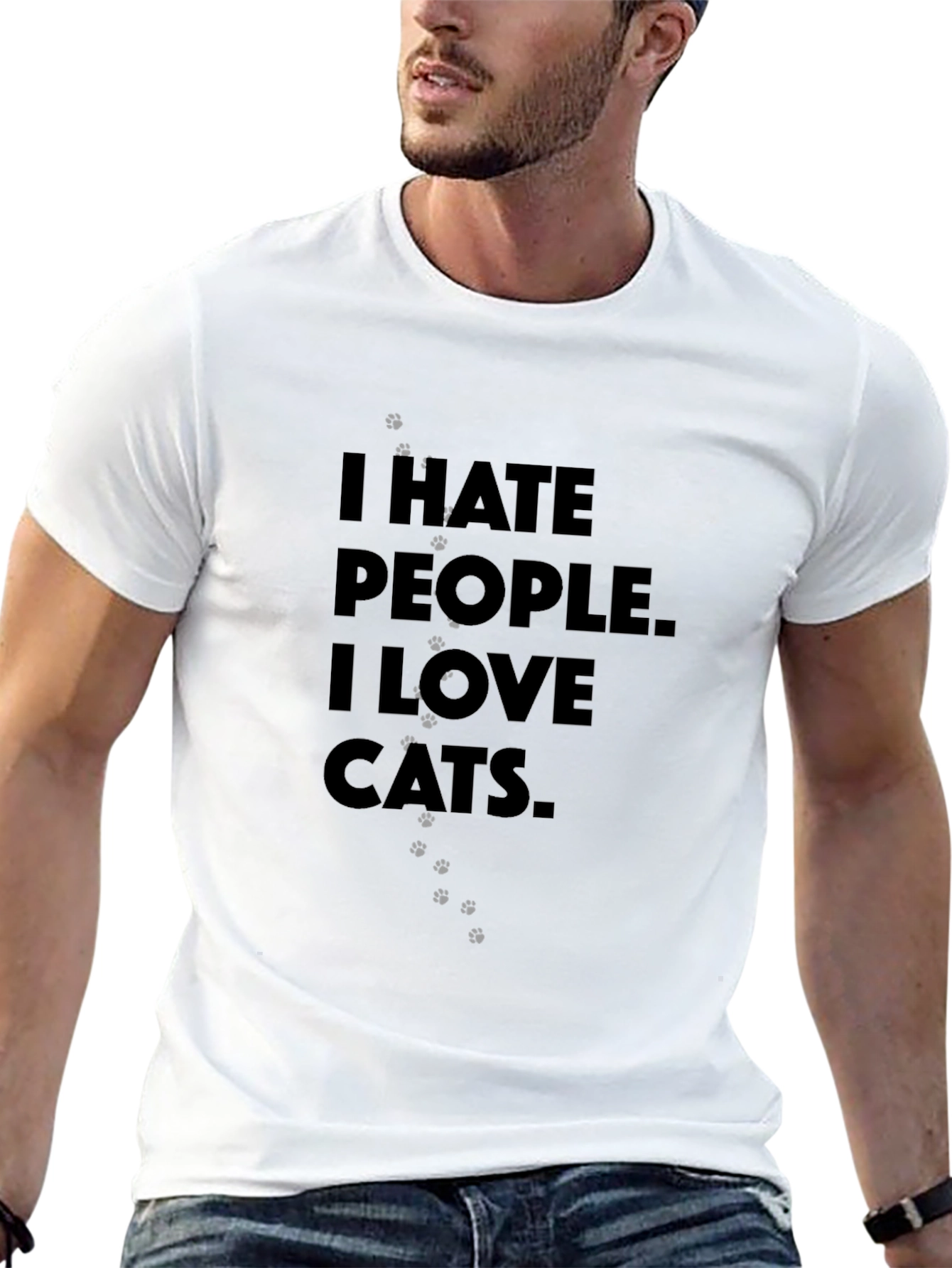 I Hate People I Love Cats T-Shirt