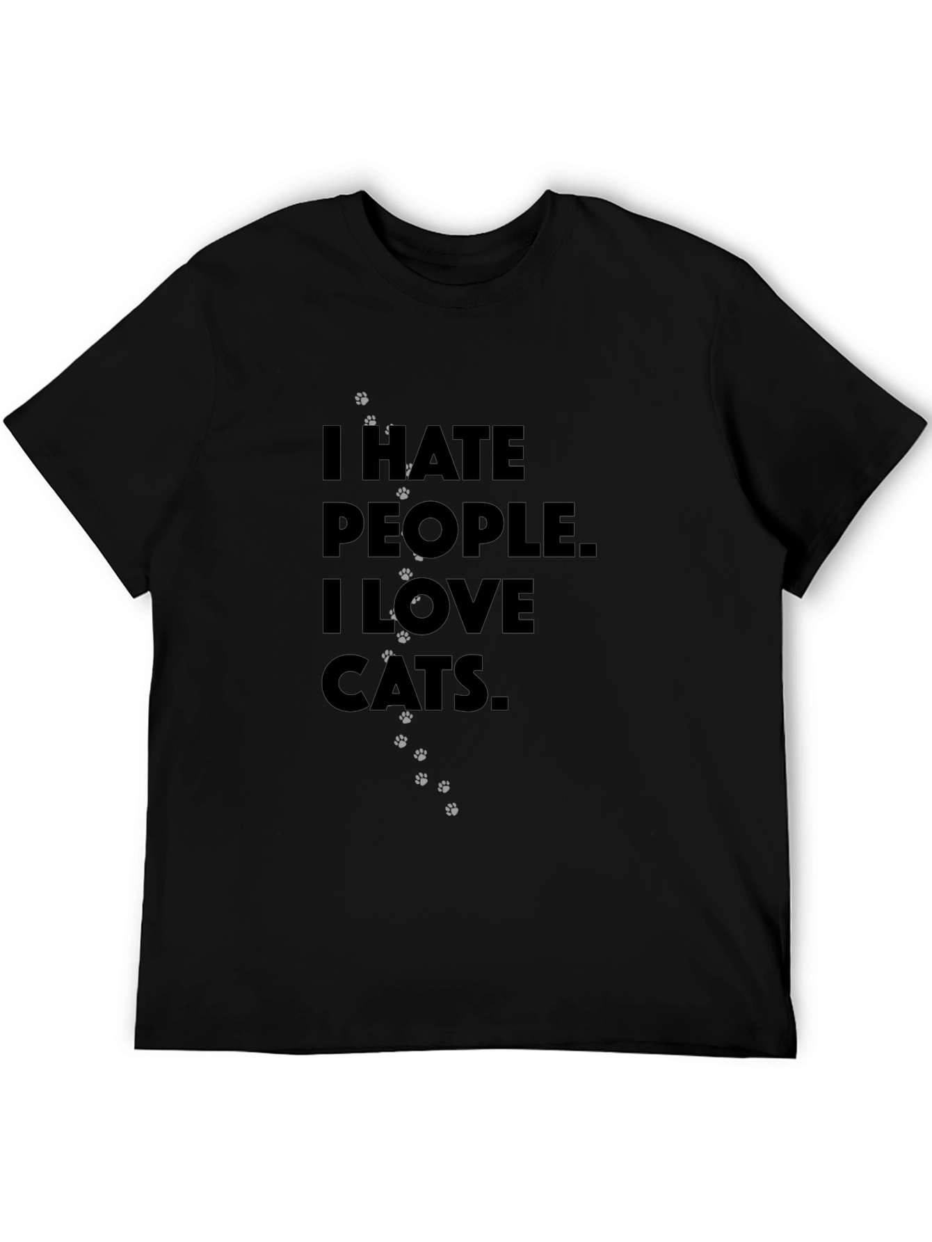 I Hate People I Love Cats T-Shirt