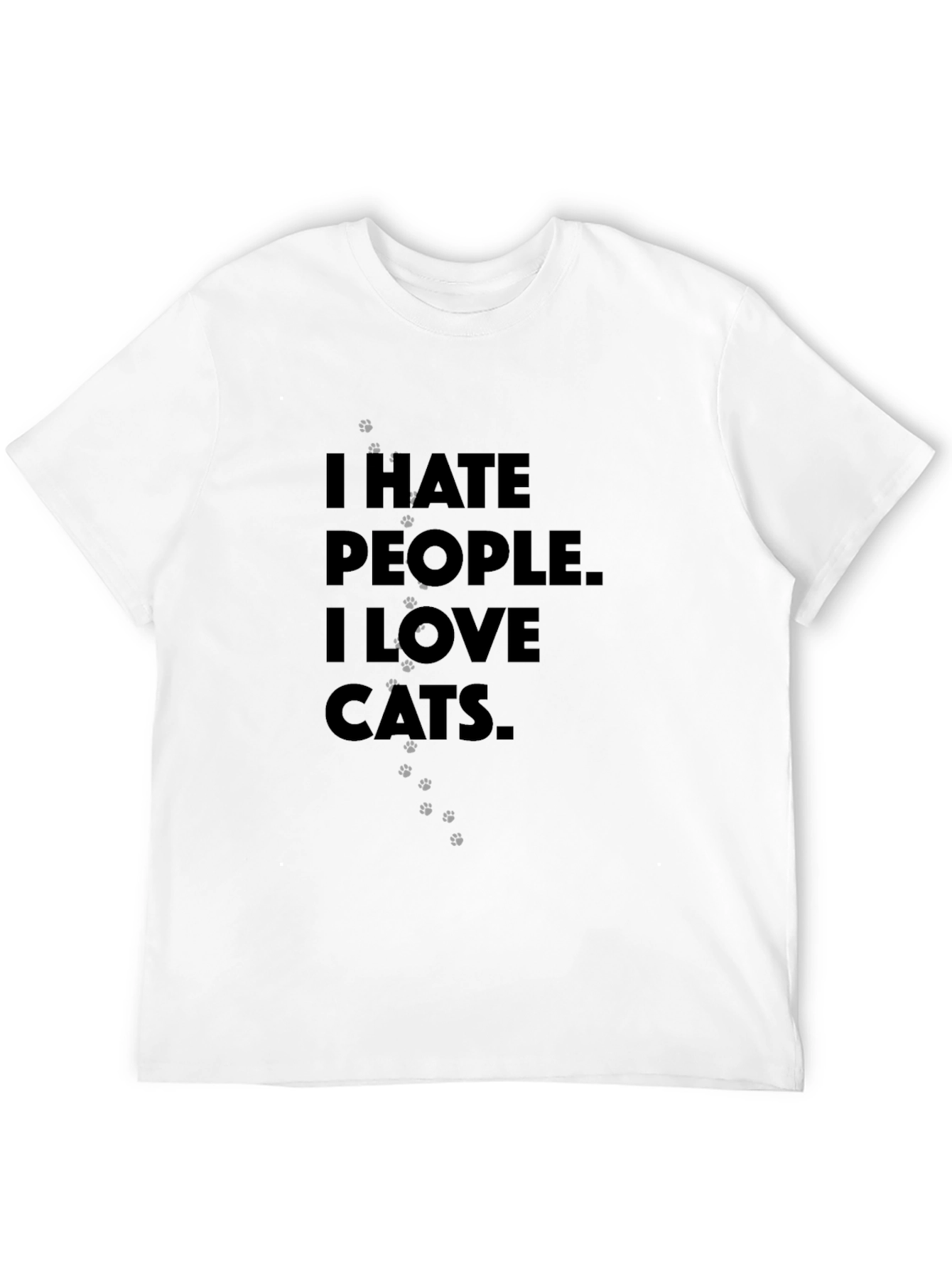 I Hate People I Love Cats T-Shirt