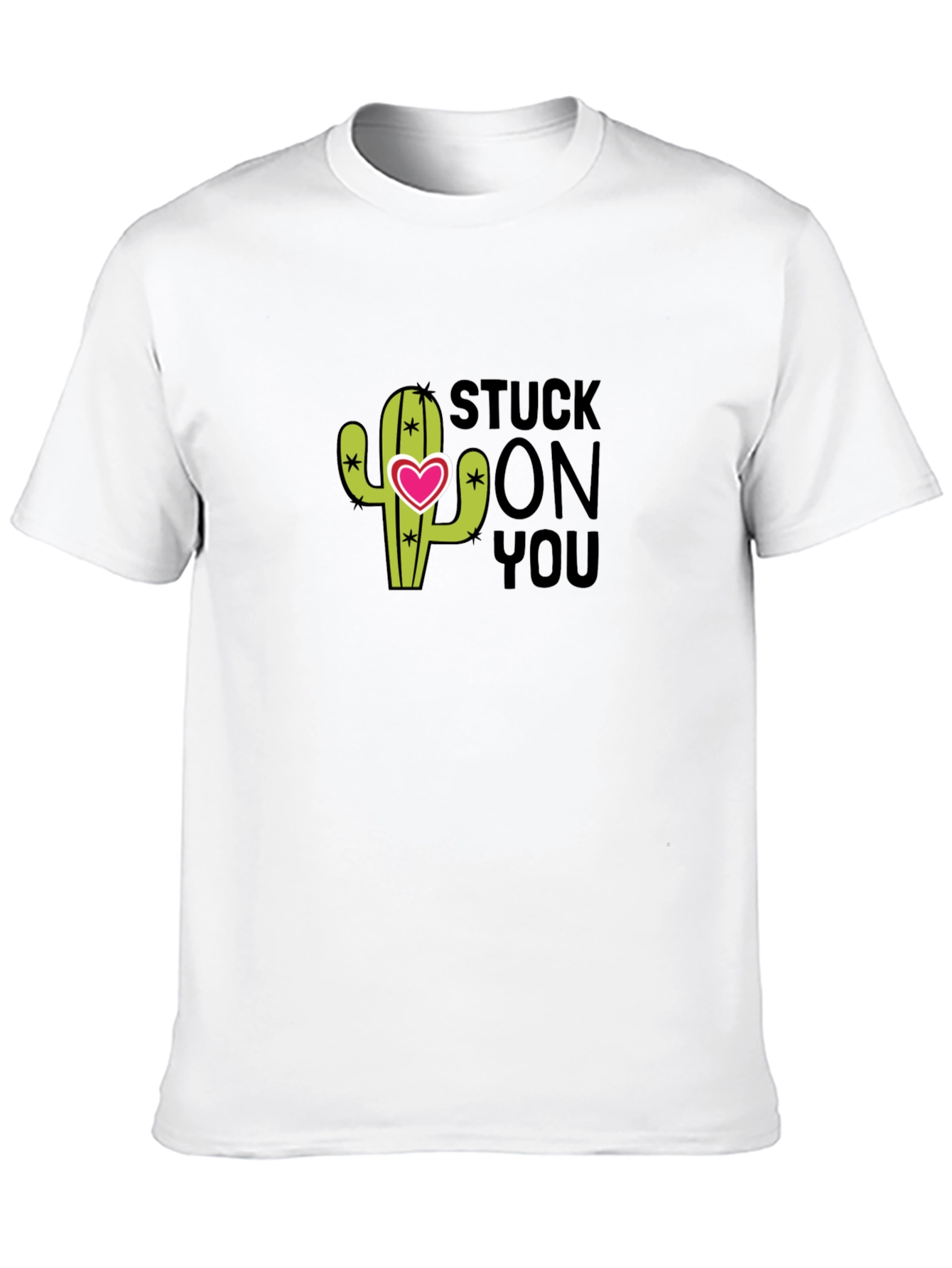 Stuck On You Cactus T-Shirt - Mens Black Tee