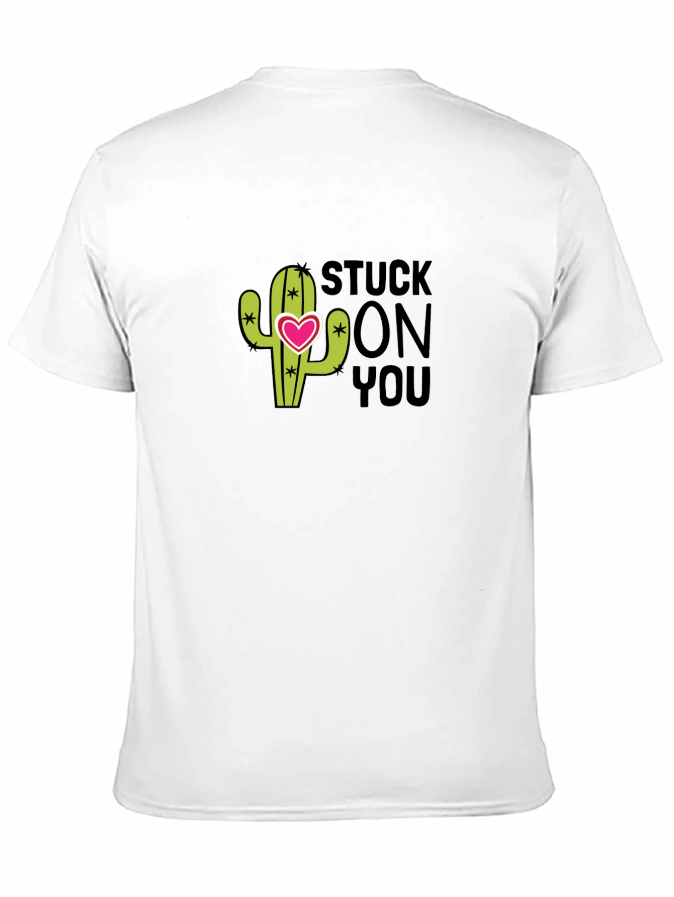 Stuck On You Cactus T-Shirt - Mens Black Tee