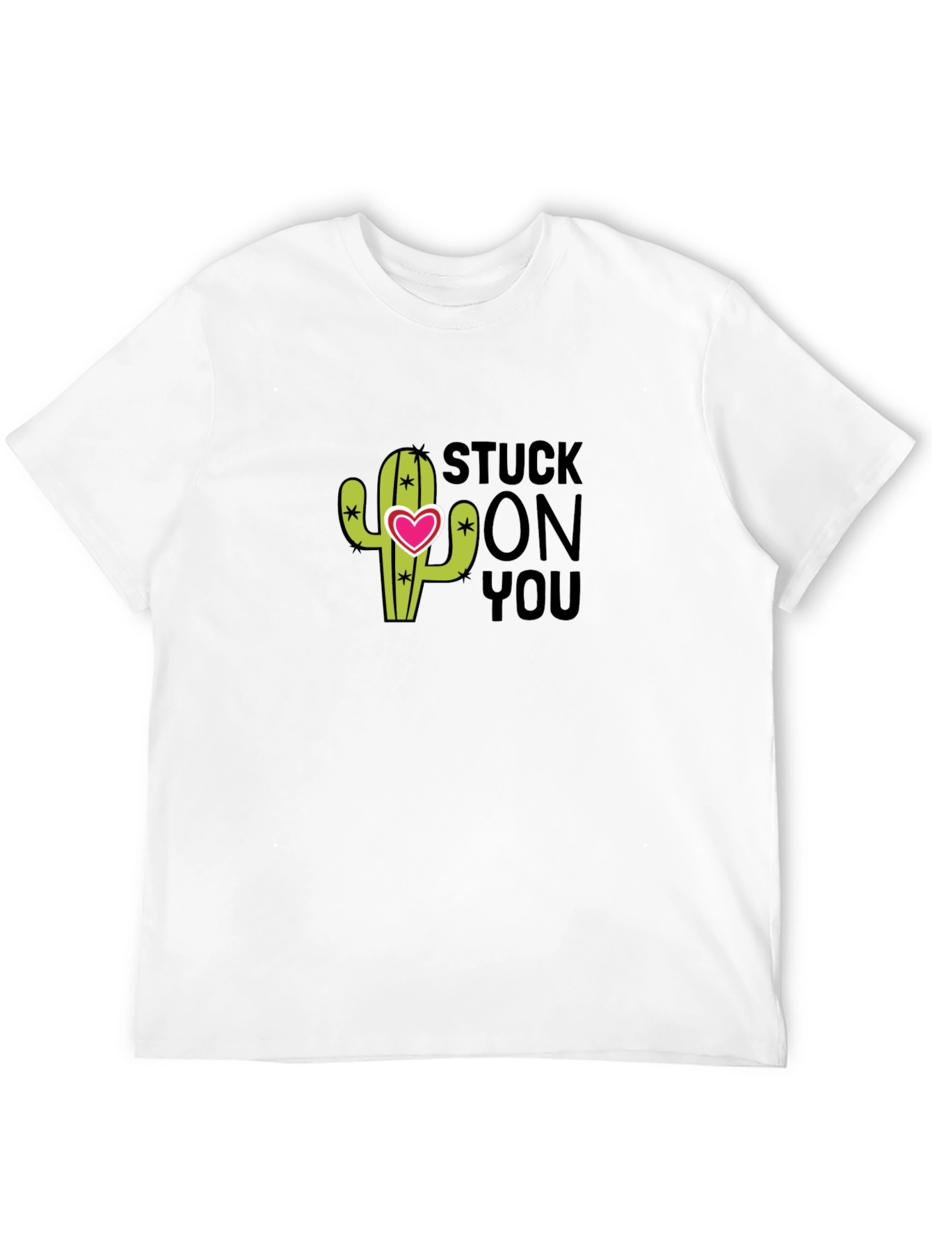 Stuck On You Cactus T-Shirt - Mens Black Tee