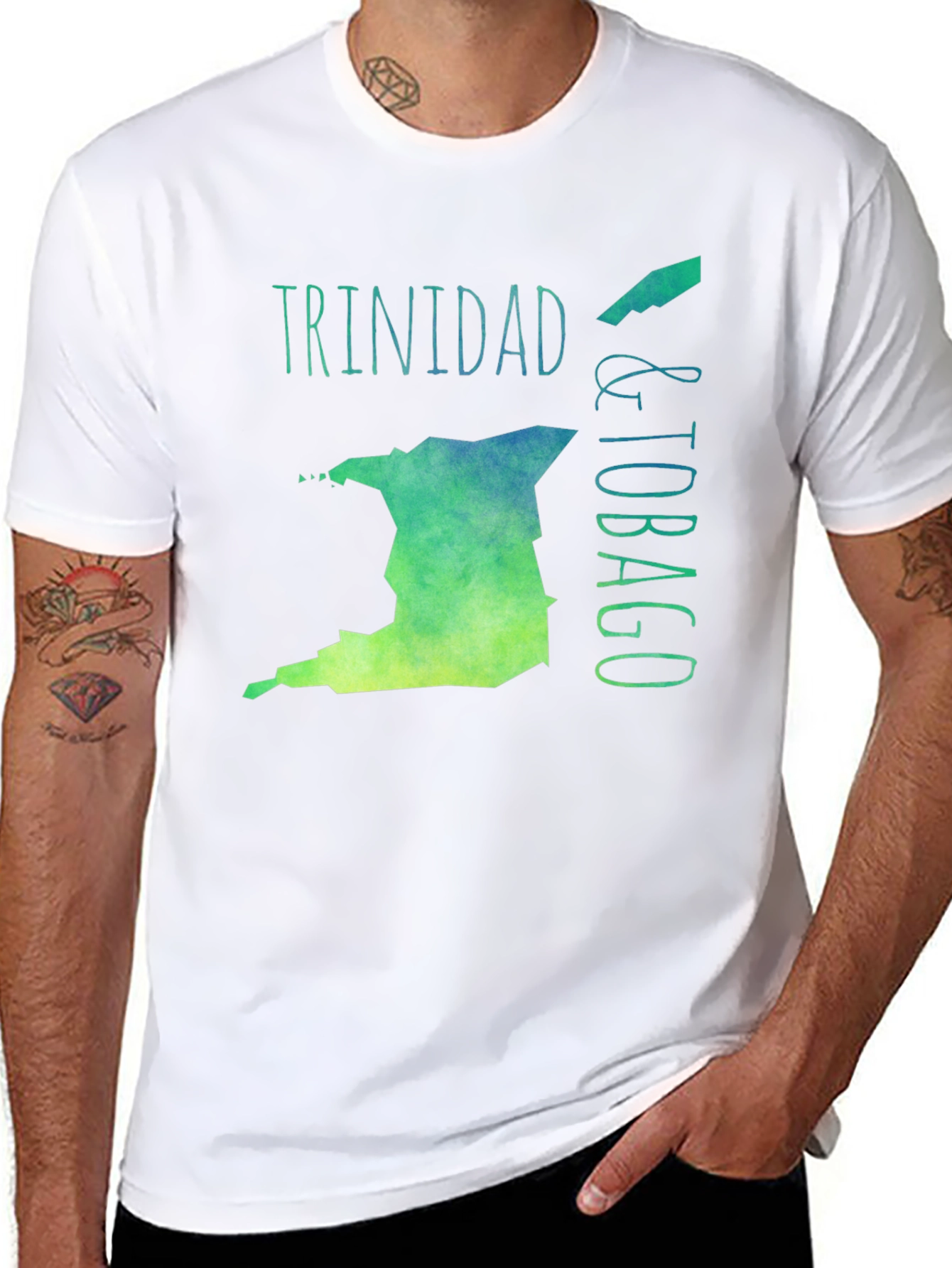 Trinidad & Tobago Map T-Shirt - Caribbean Pride Tee
