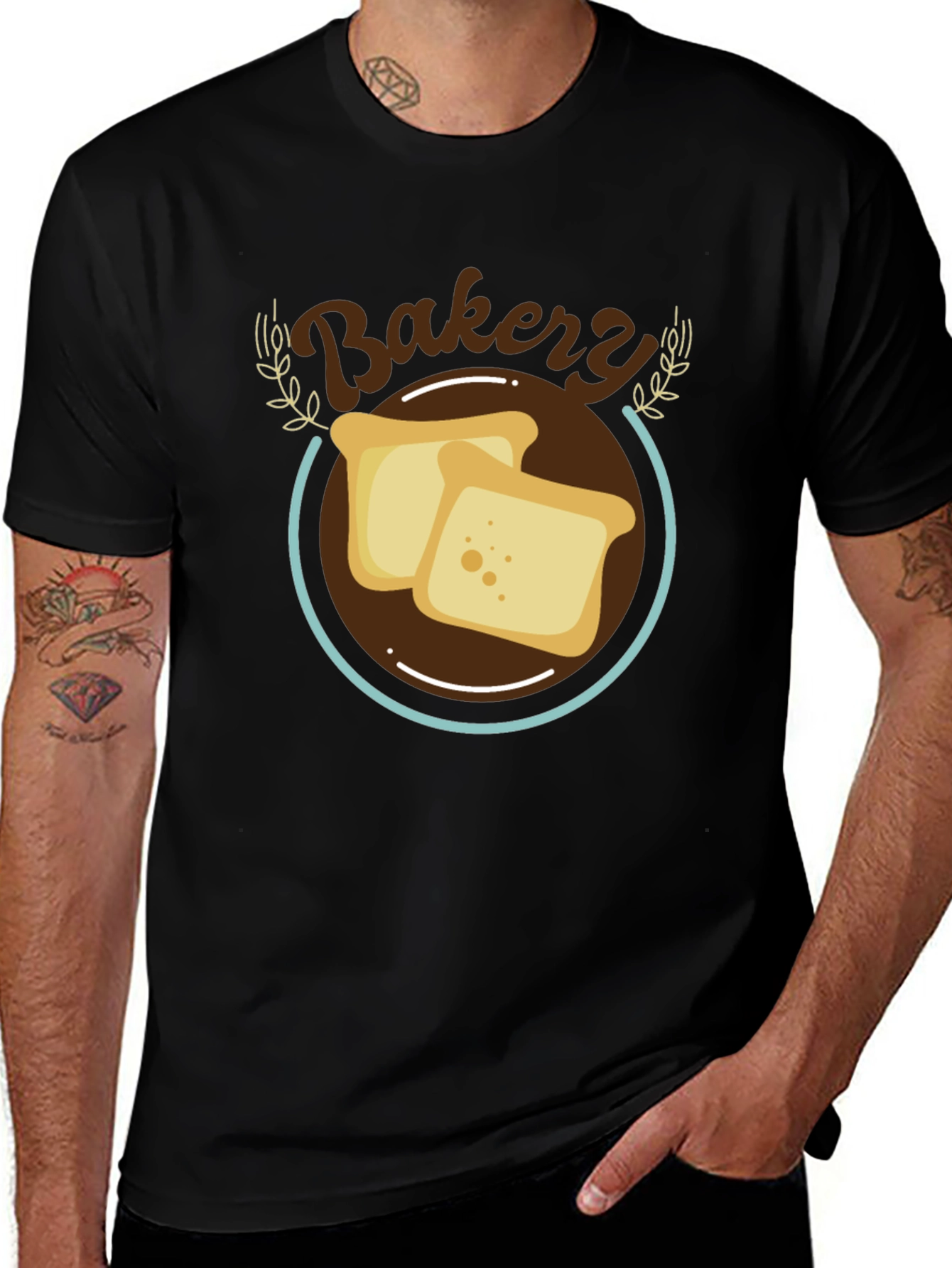 Bakery Toast Graphic T-Shirt - Casual Comfort
