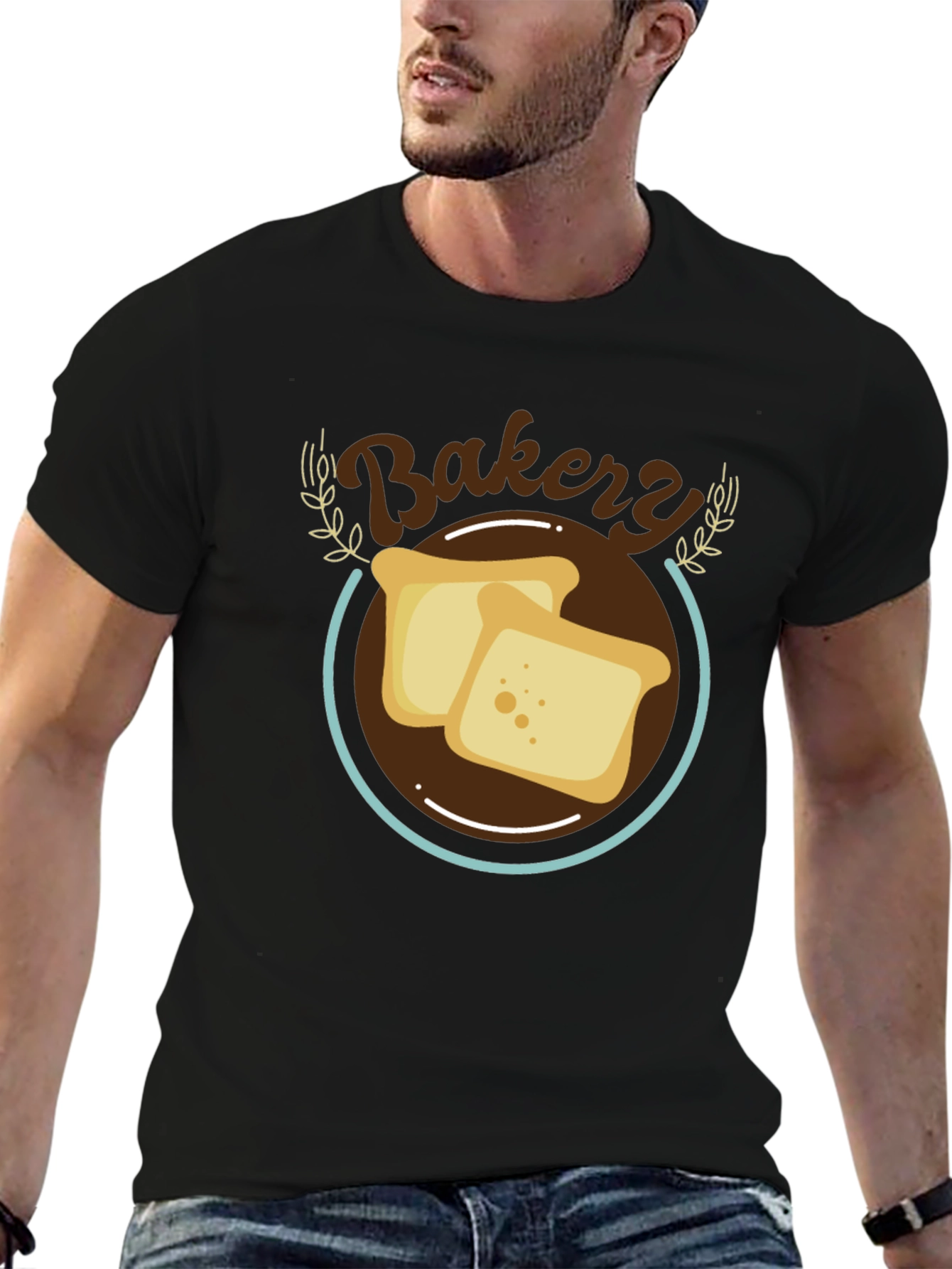 Bakery Toast Graphic T-Shirt - Casual Comfort