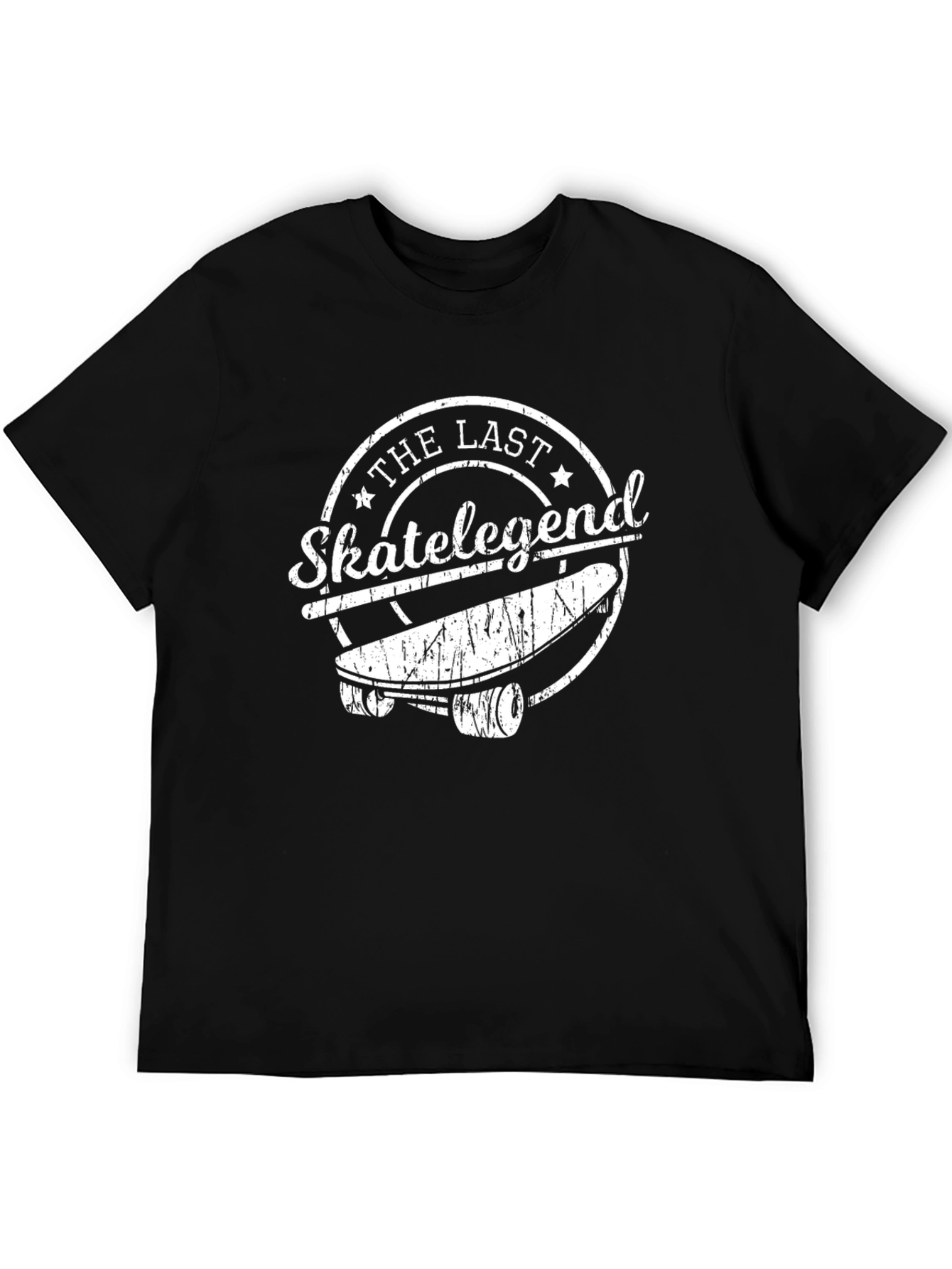 The Last Skate Legend Black Graphic Tee
