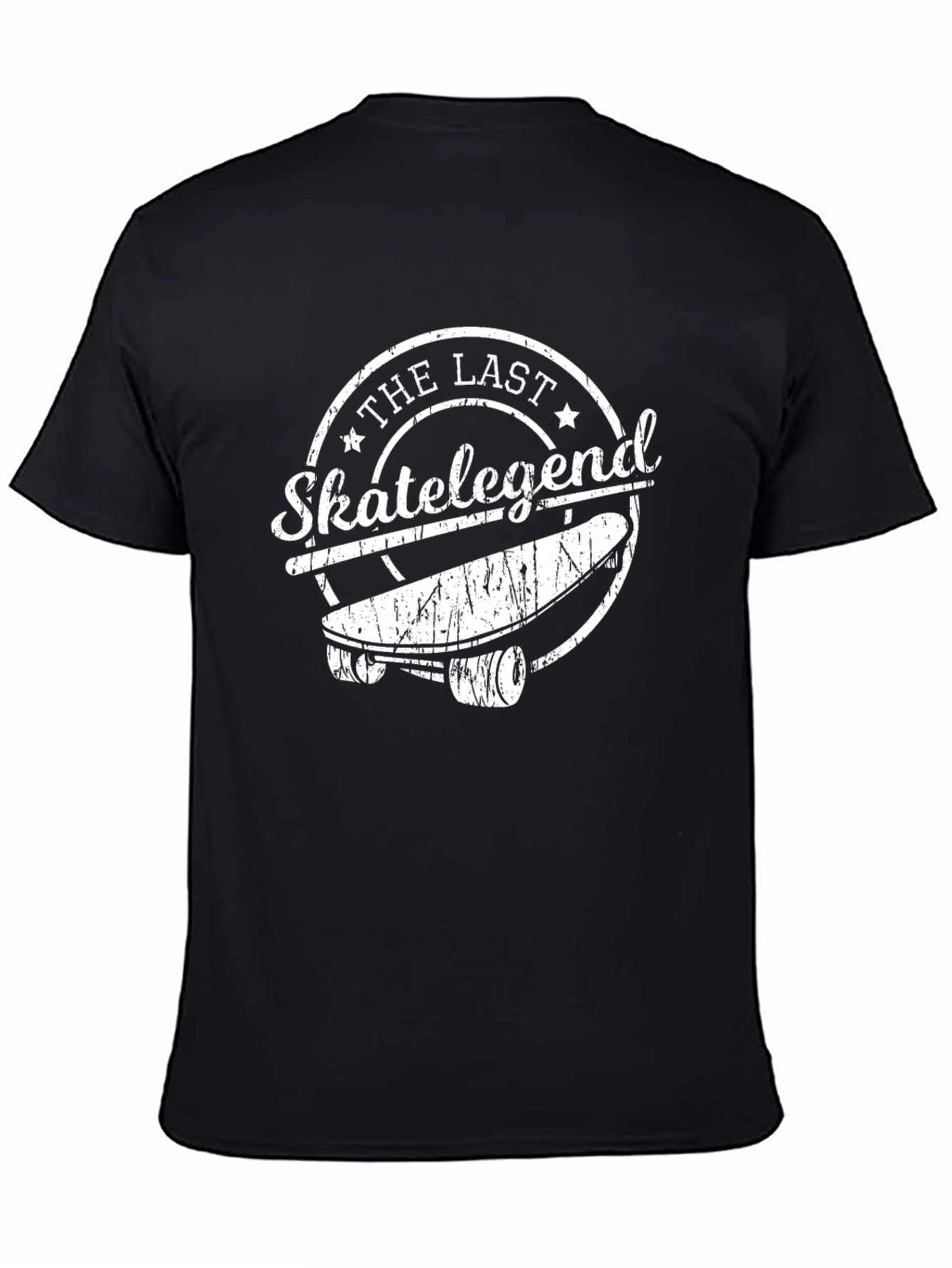 The Last Skate Legend Black Graphic Tee