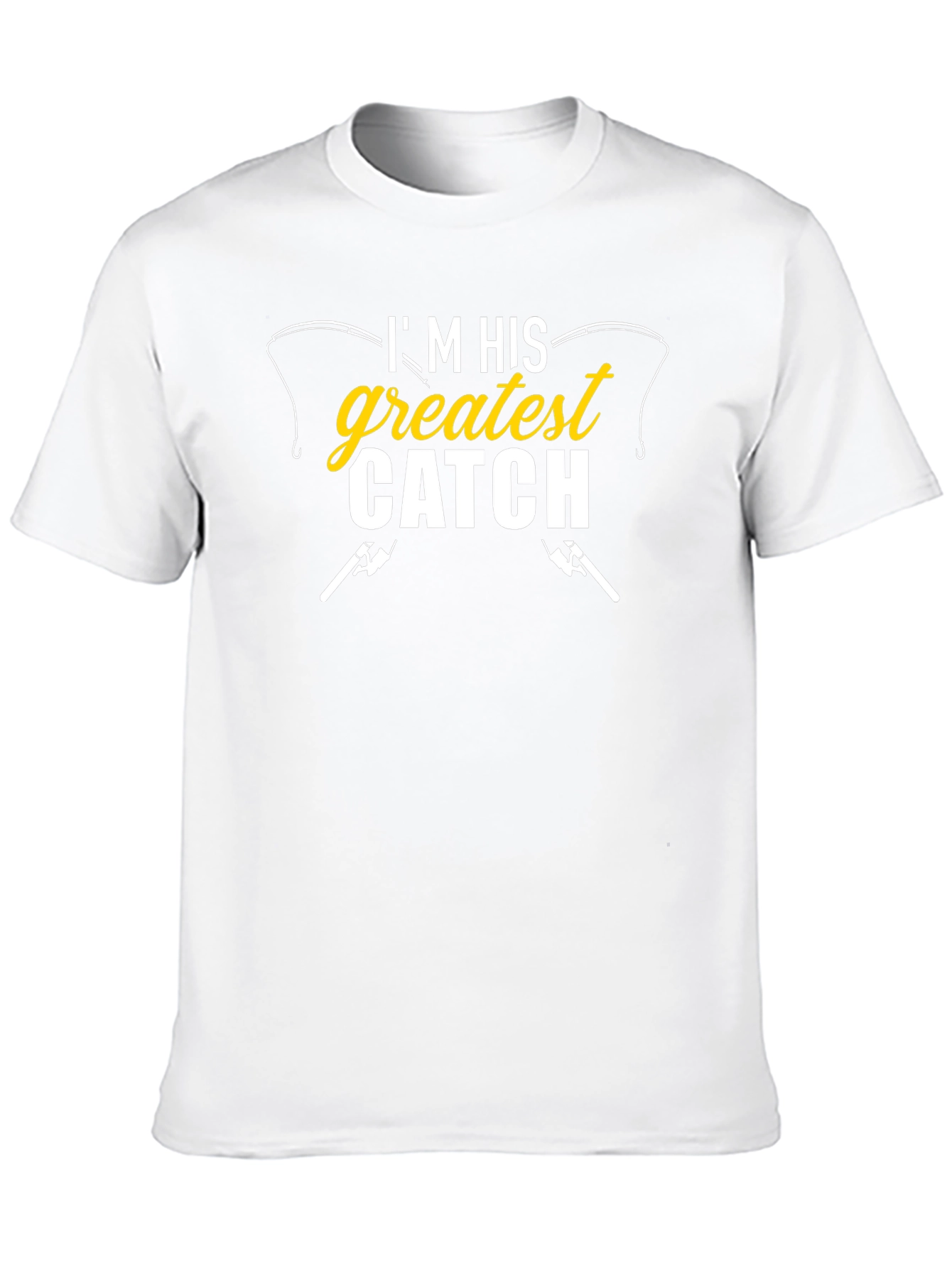 Im His Greatest Catch Black Graphic T-Shirt