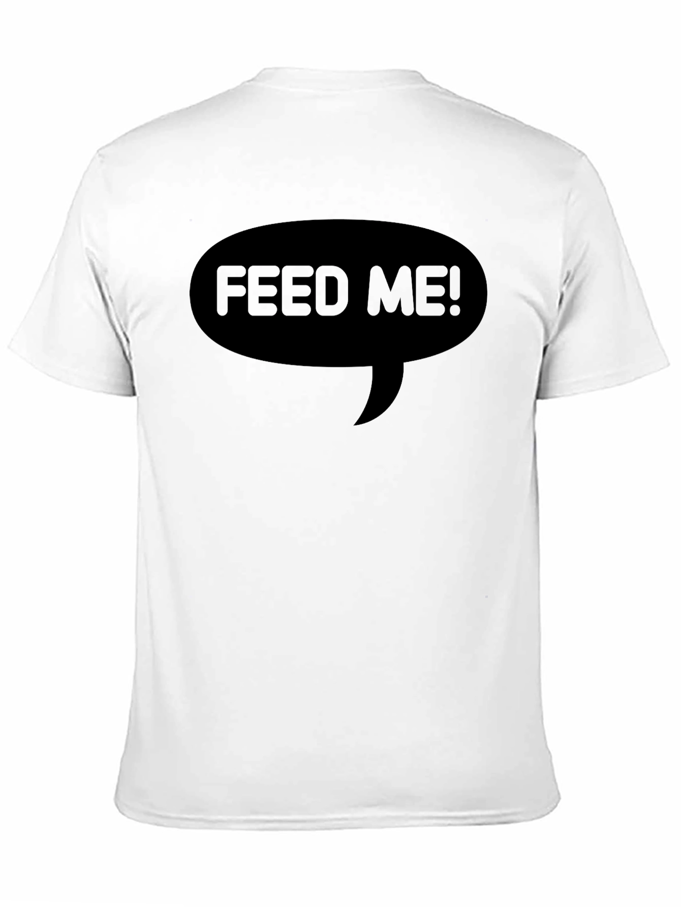 Feed Me! Black T-Shirt - Funny Foodie Tee