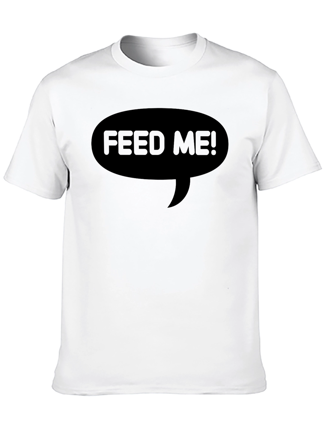 Feed Me! Black T-Shirt - Funny Foodie Tee