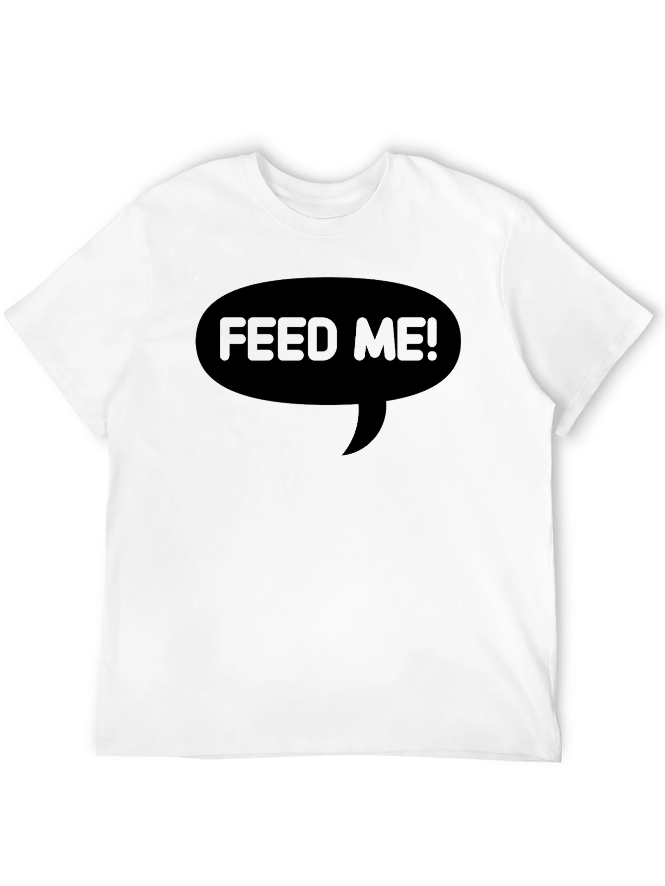 Feed Me! Black T-Shirt - Funny Foodie Tee