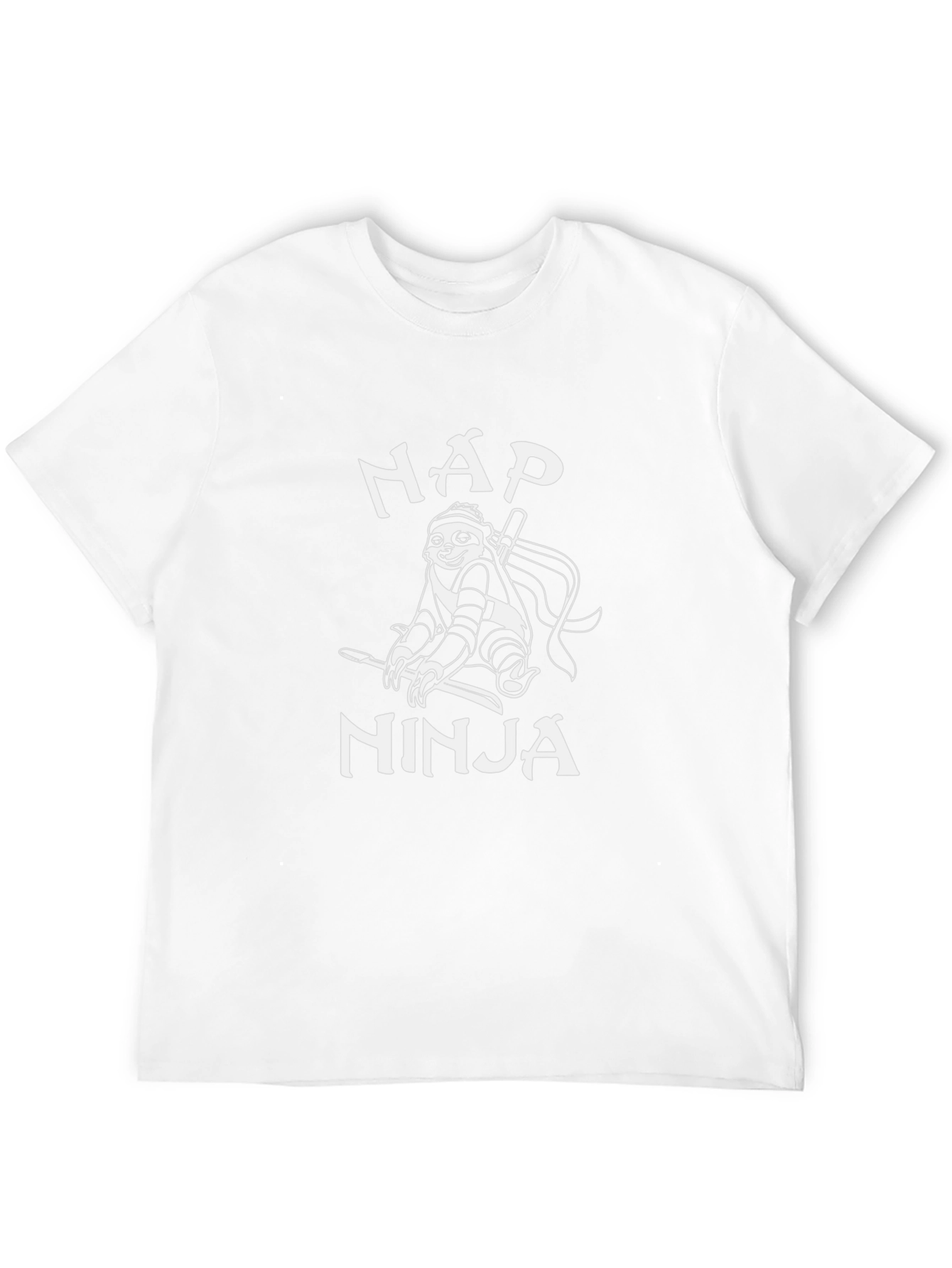 Nap Ninja Sloth Graphic T-Shirt - Funny Novelty Tee