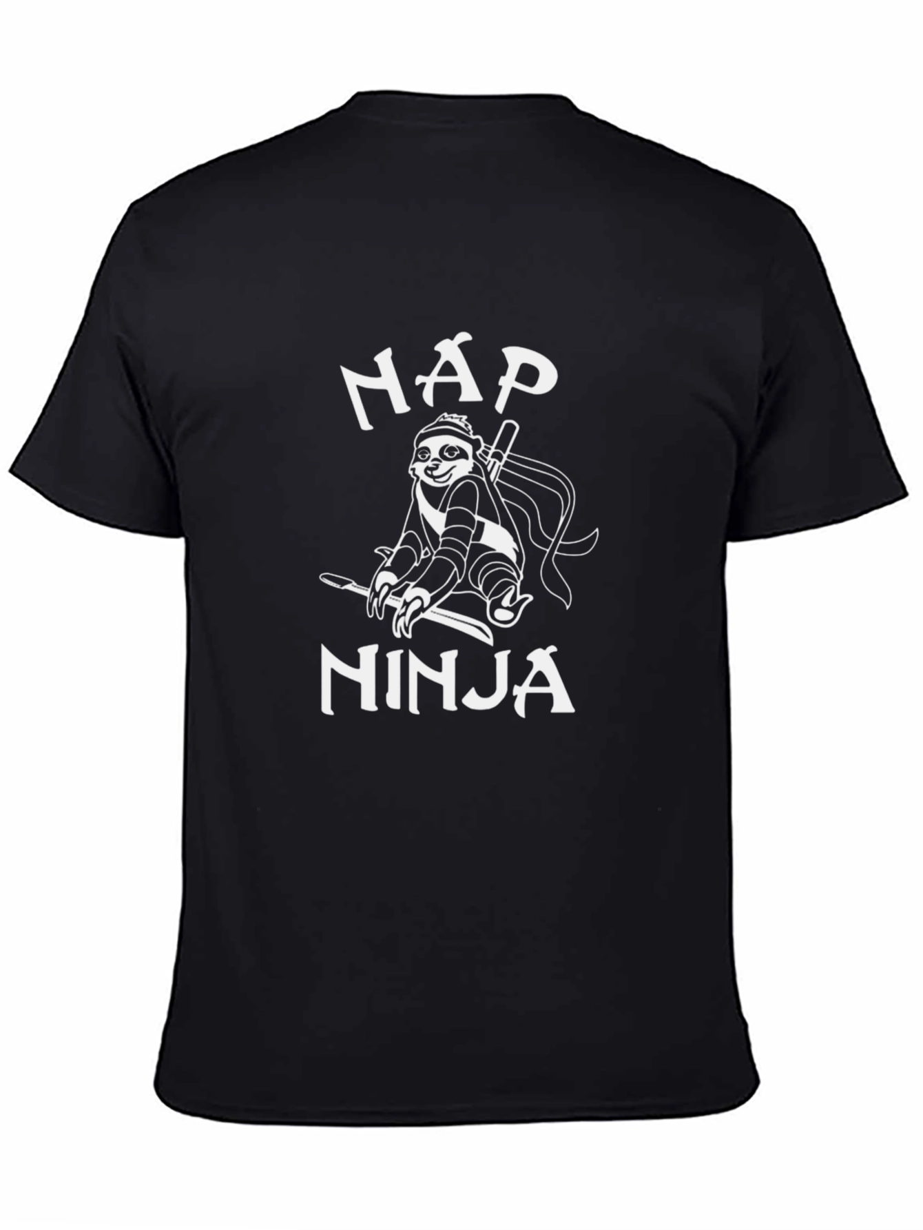 Nap Ninja Sloth Graphic T-Shirt - Funny Novelty Tee