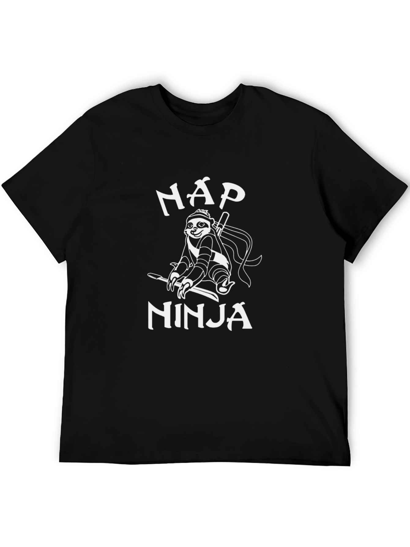 Nap Ninja Sloth Graphic T-Shirt - Funny Novelty Tee