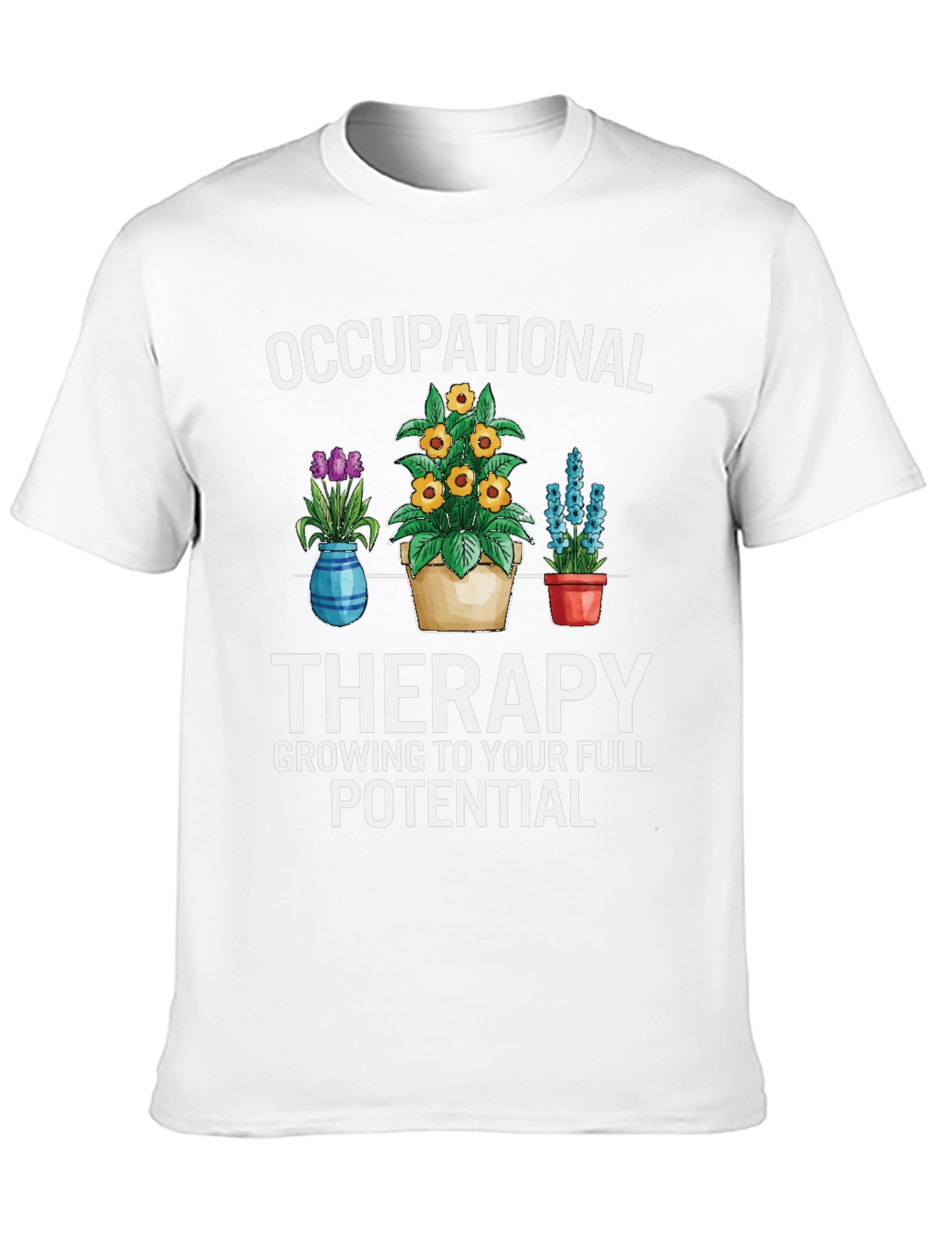 Occupational Therapy Floral Graphic T-Shirt