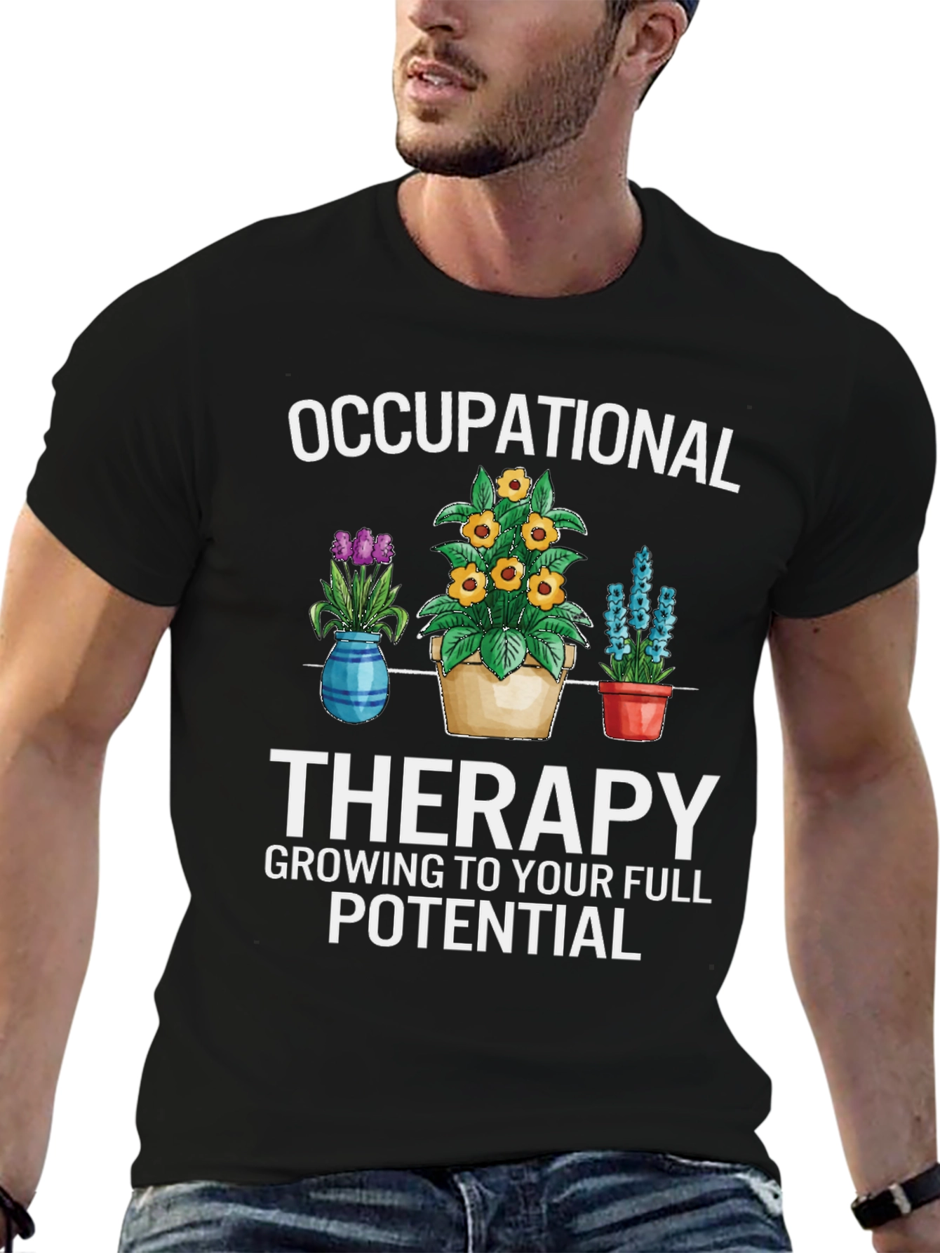 Occupational Therapy Floral Graphic T-Shirt