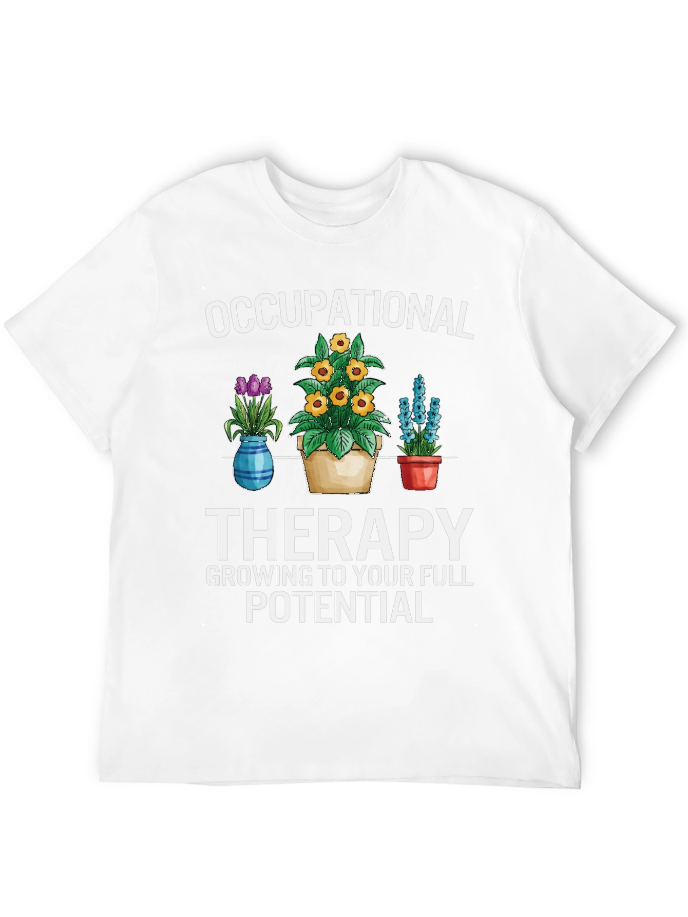 Occupational Therapy Floral Graphic T-Shirt