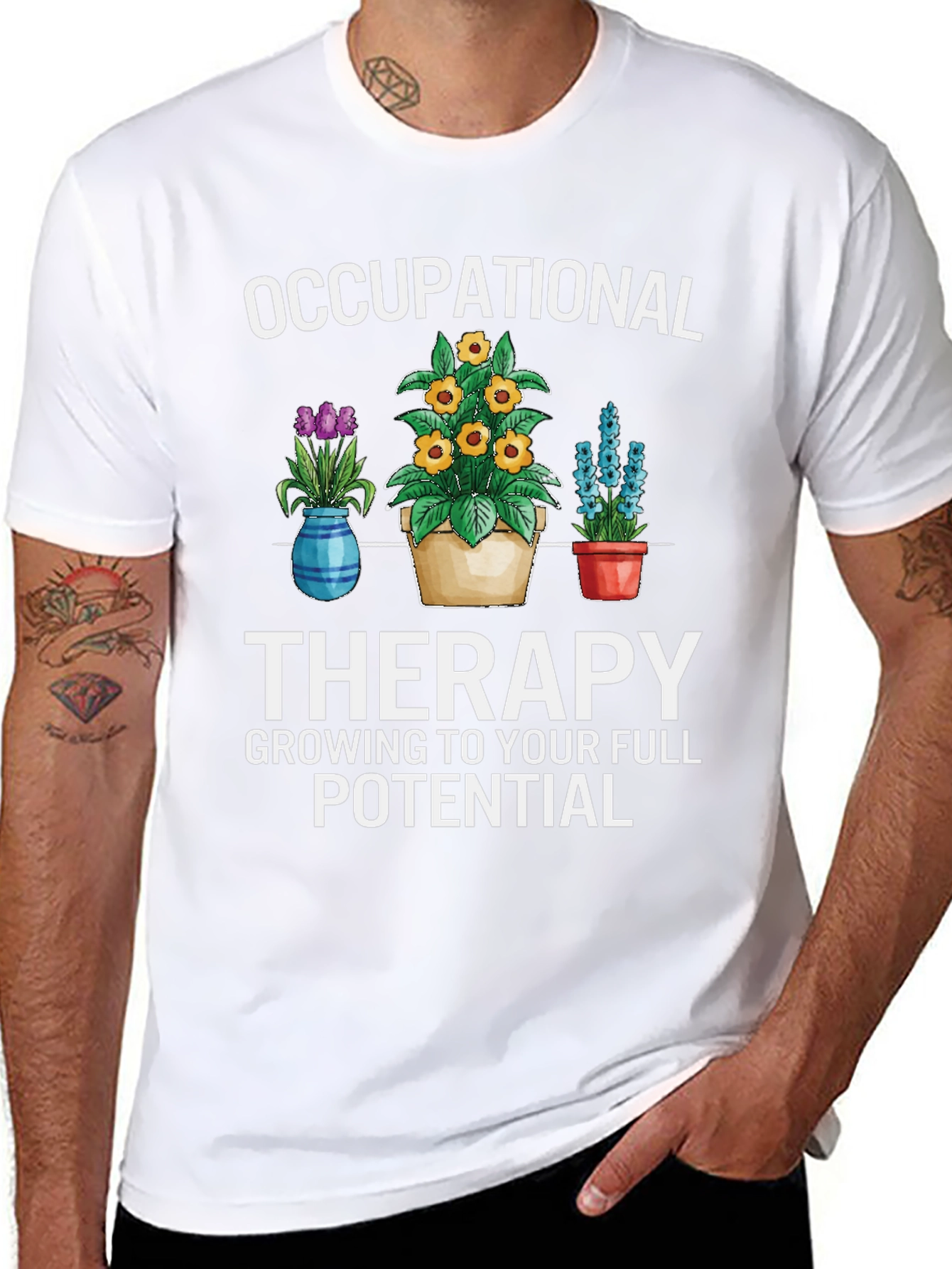 Occupational Therapy Floral Graphic T-Shirt