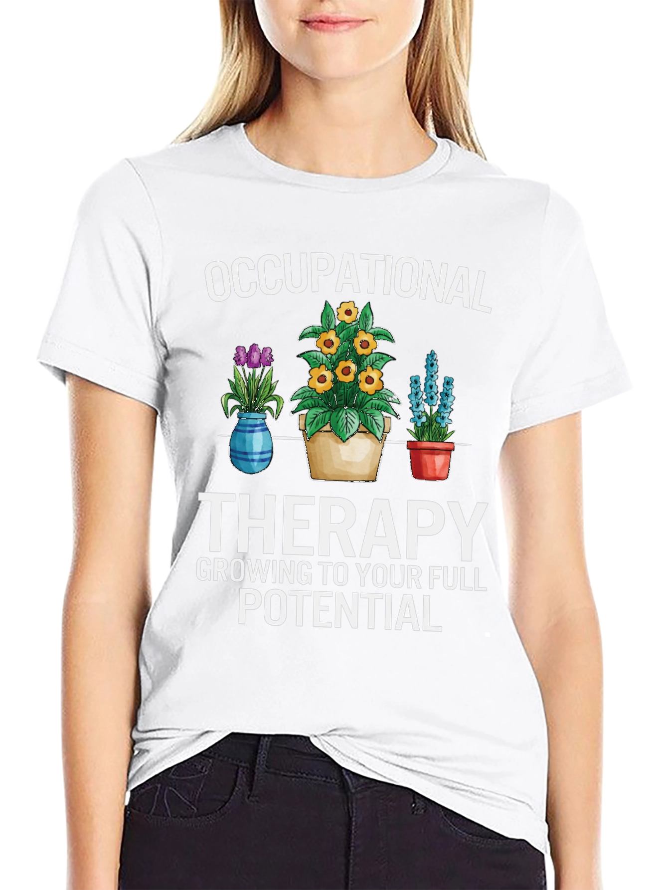 Occupational Therapy Floral Graphic T-Shirt