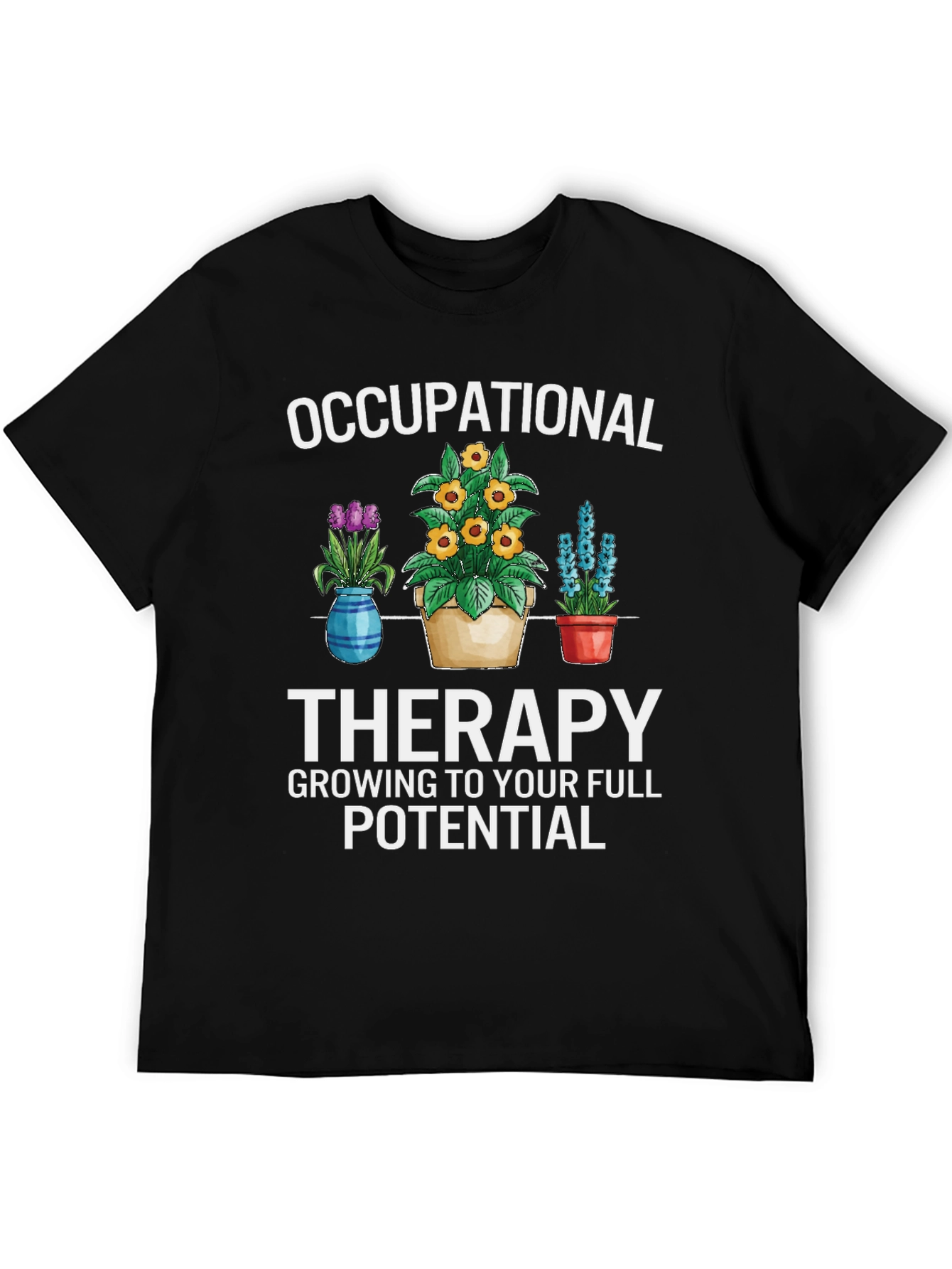 Occupational Therapy Floral Graphic T-Shirt