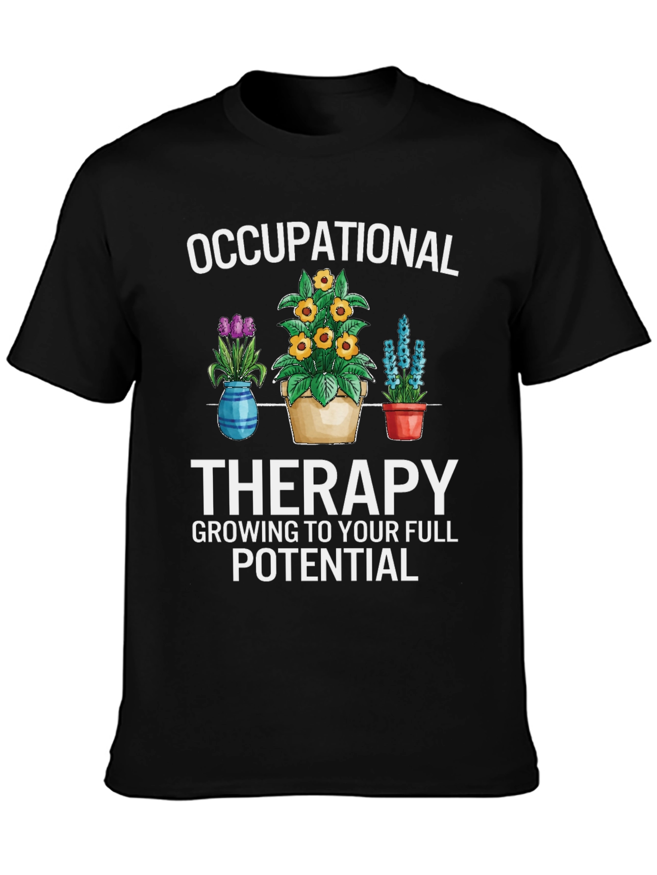 Occupational Therapy Floral Graphic T-Shirt