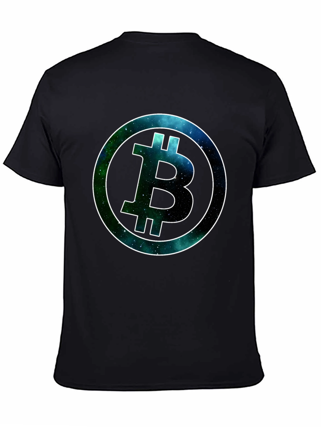 Galaxy Bitcoin Tee - Black Crypto T-Shirt