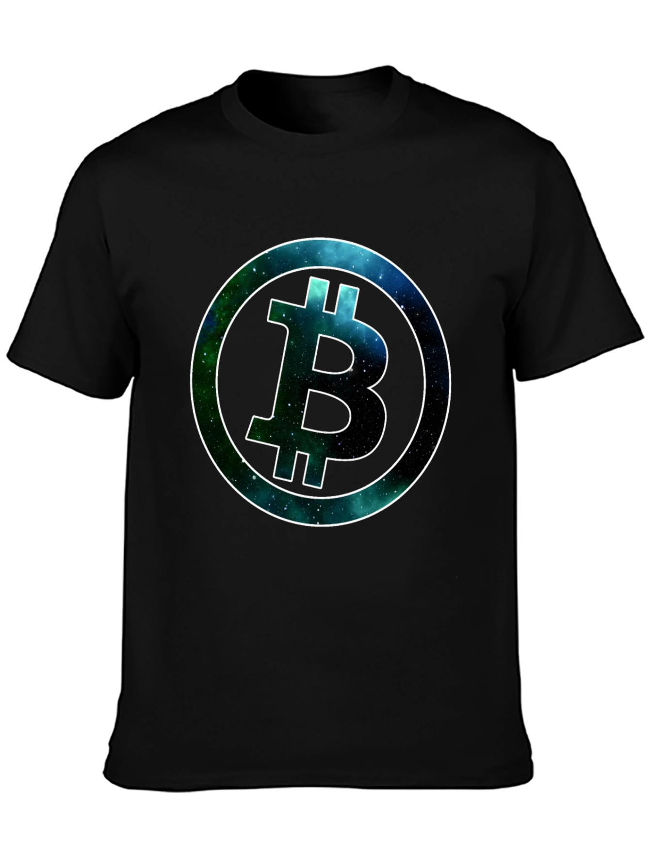 Galaxy Bitcoin Tee - Black Crypto T-Shirt