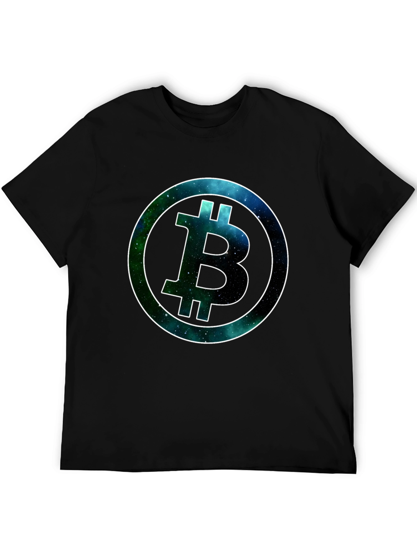 Galaxy Bitcoin Tee - Black Crypto T-Shirt