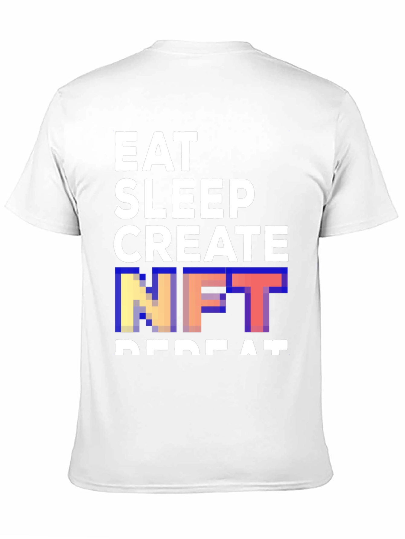 Eat Sleep Create NFT Repeat Black T-Shirt