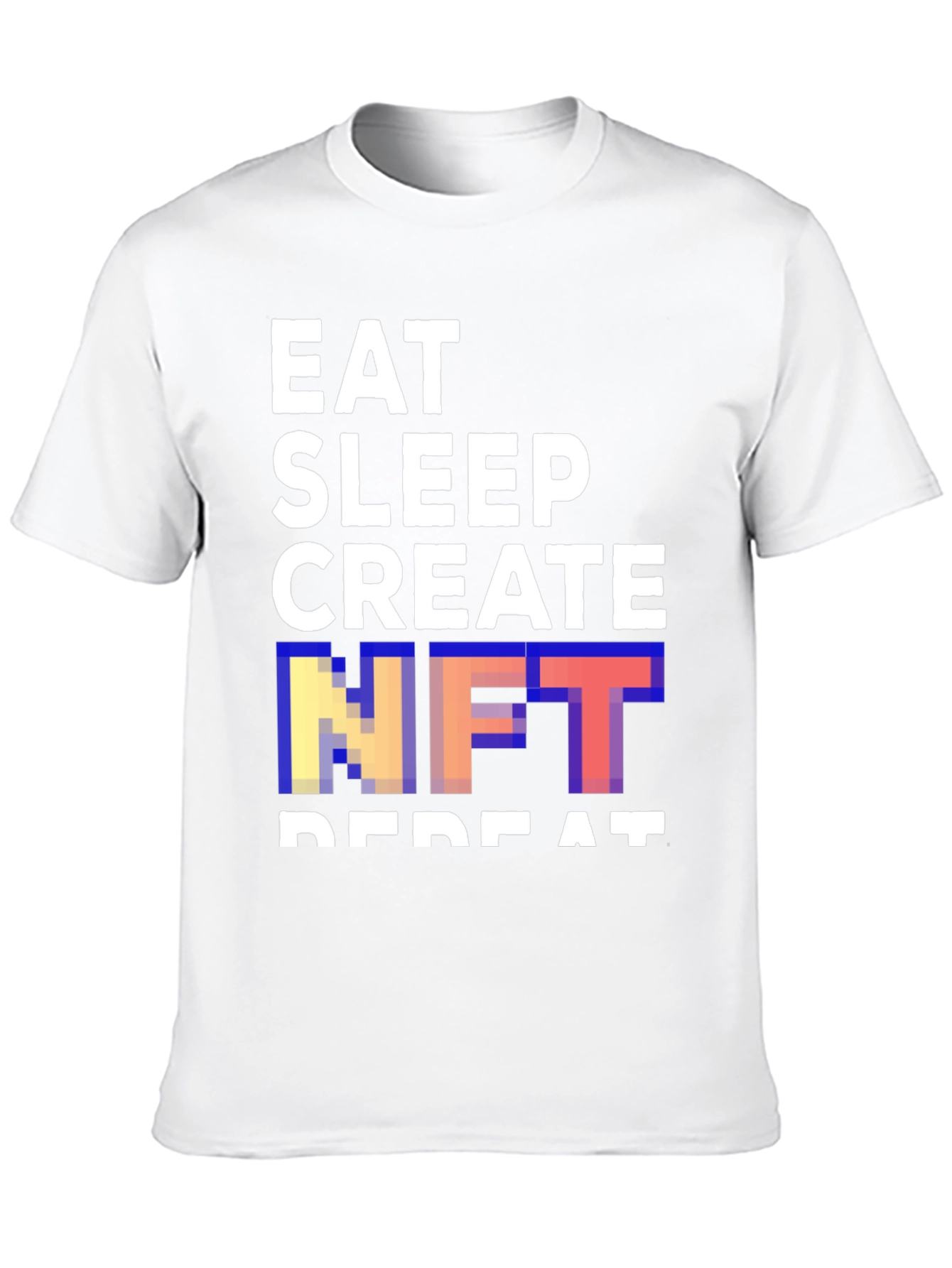 Eat Sleep Create NFT Repeat Black T-Shirt