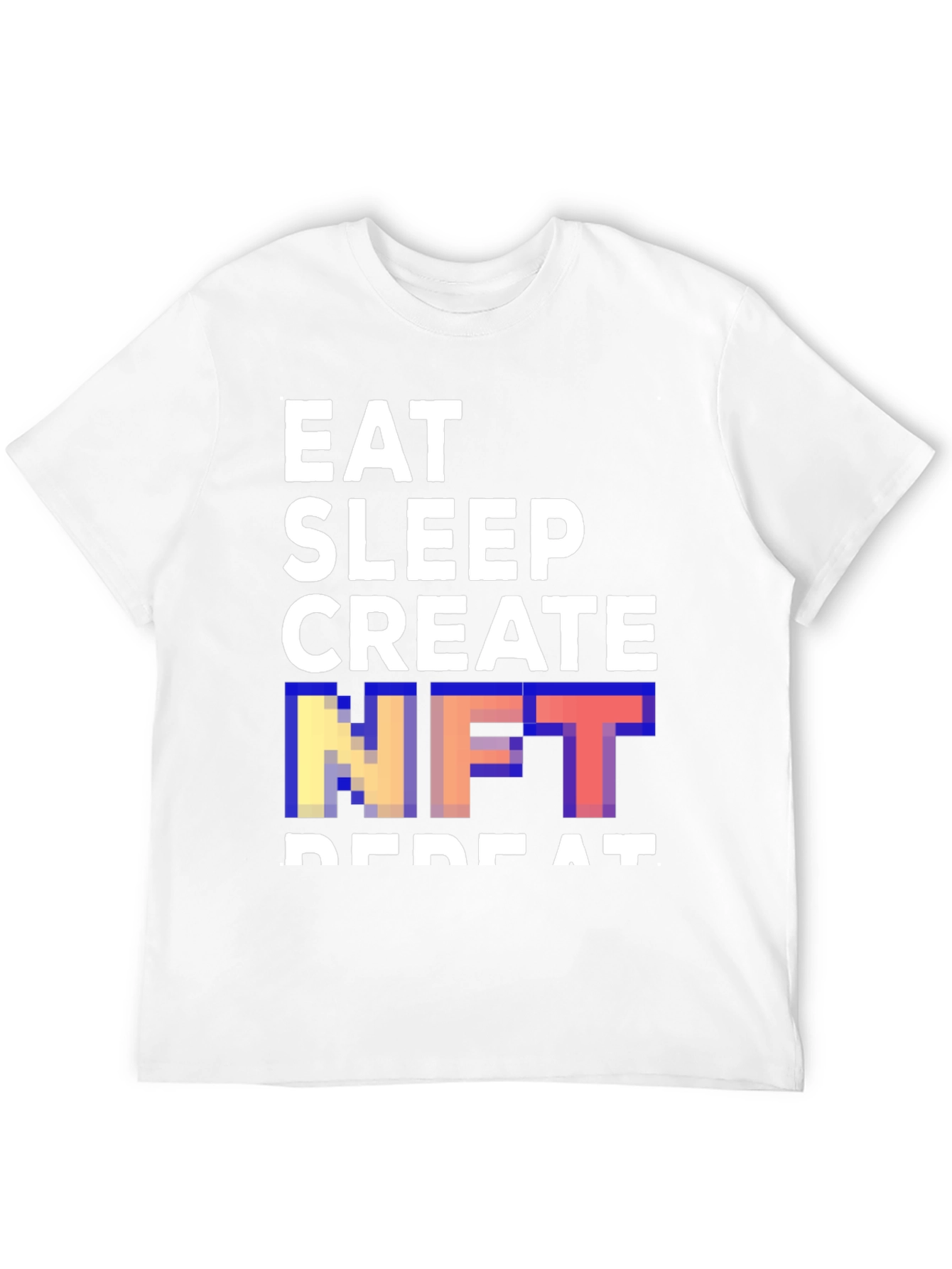 Eat Sleep Create NFT Repeat Black T-Shirt