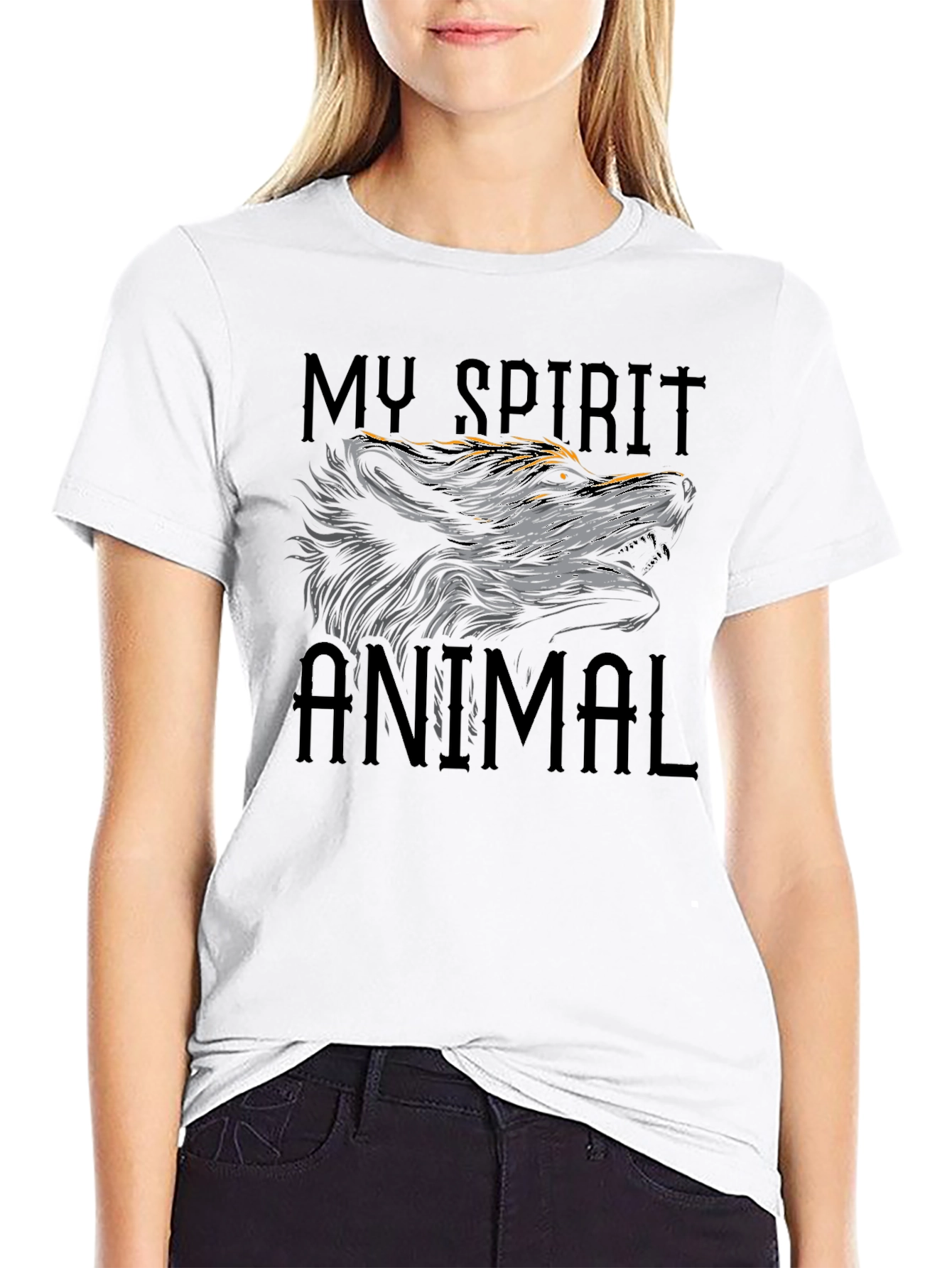 My Spirit Animal Graphic T-Shirt Black