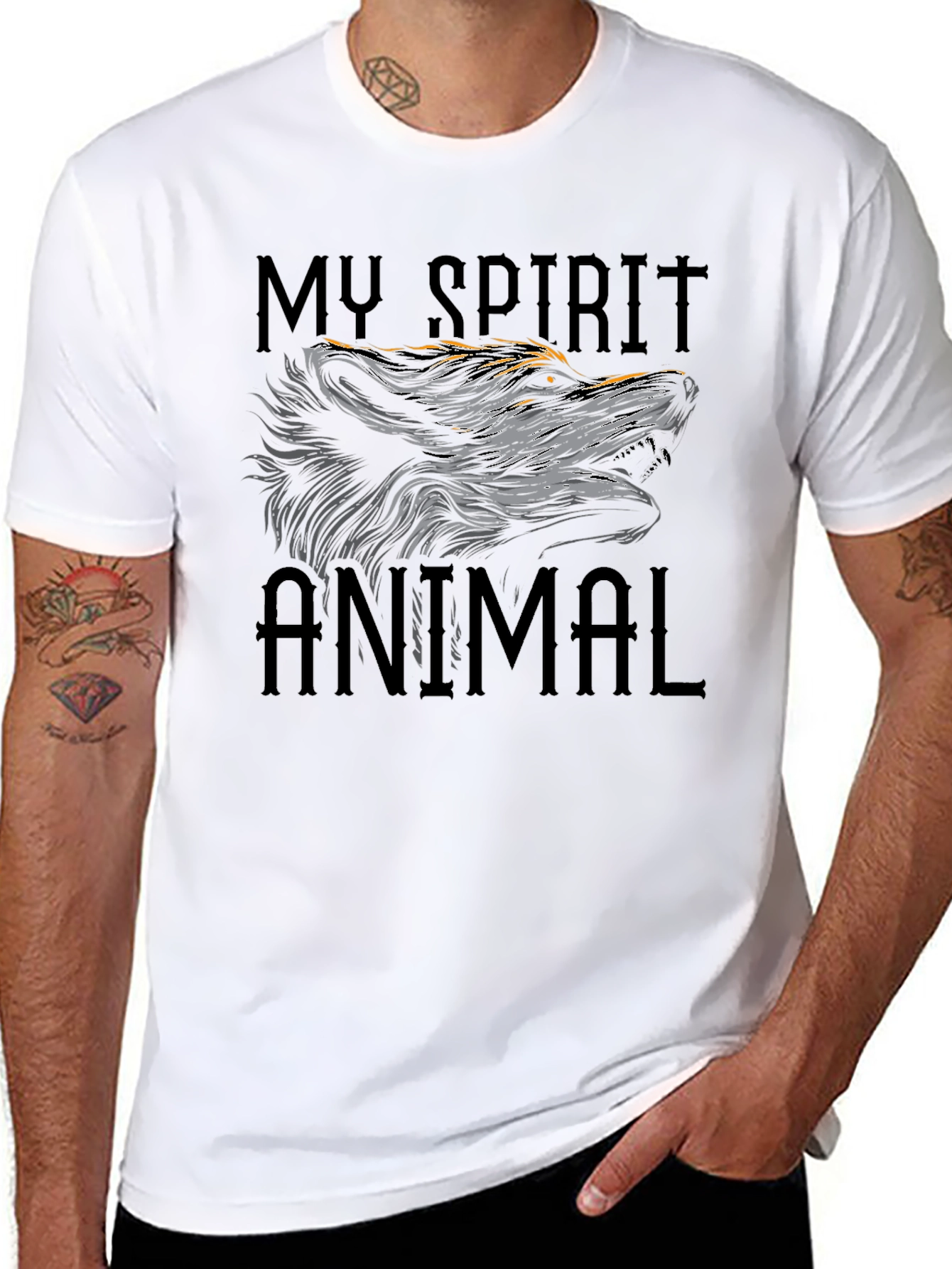 My Spirit Animal Graphic T-Shirt Black