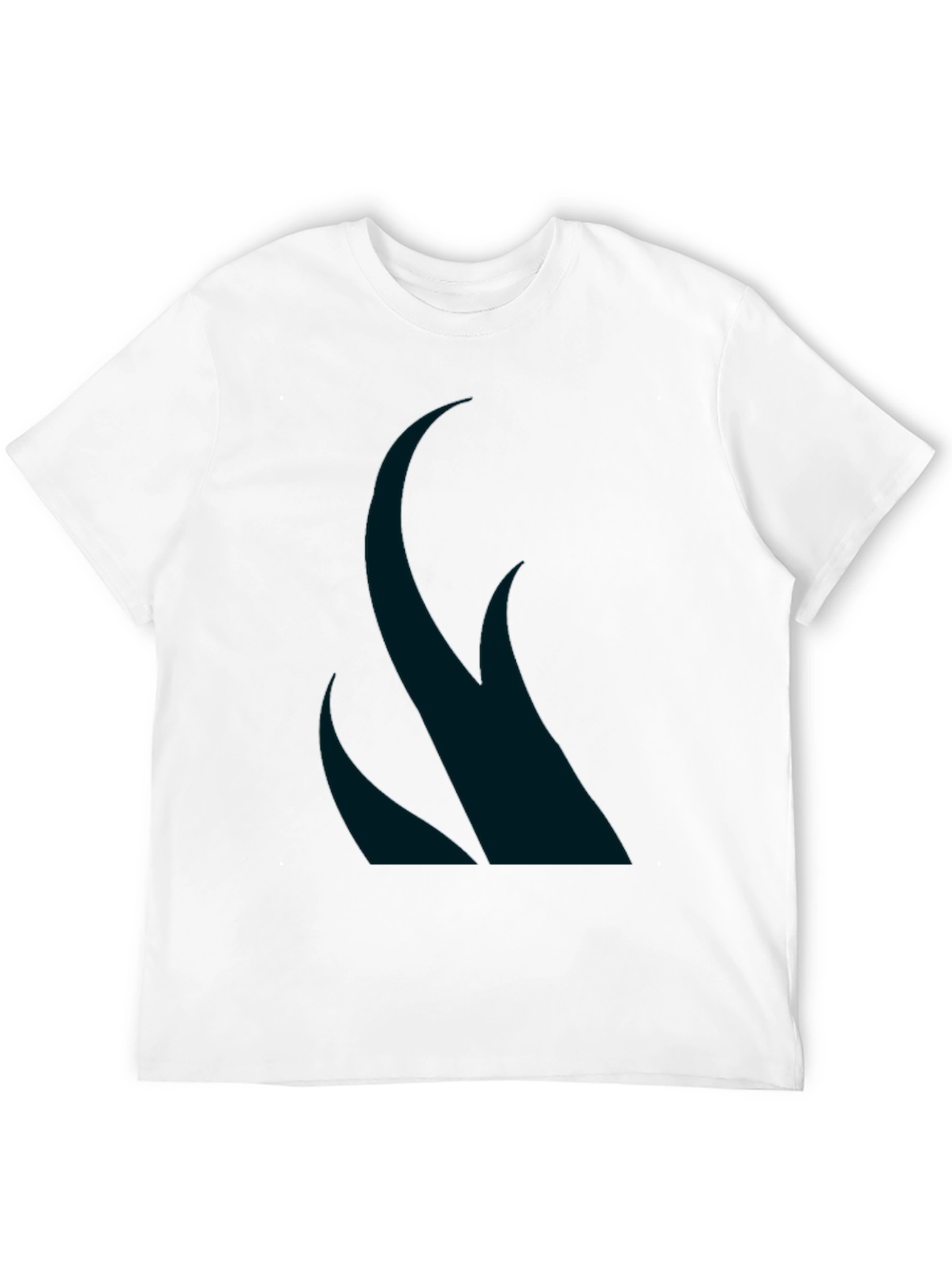 Mens Black Graphic Tee - Abstract Design