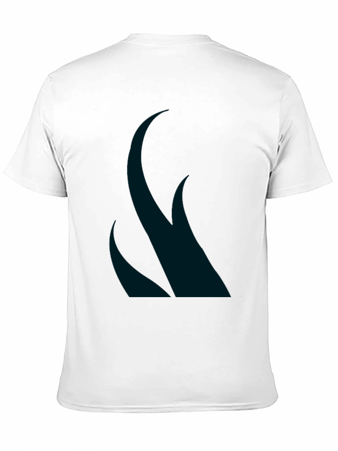 Mens Black Graphic Tee - Abstract Design