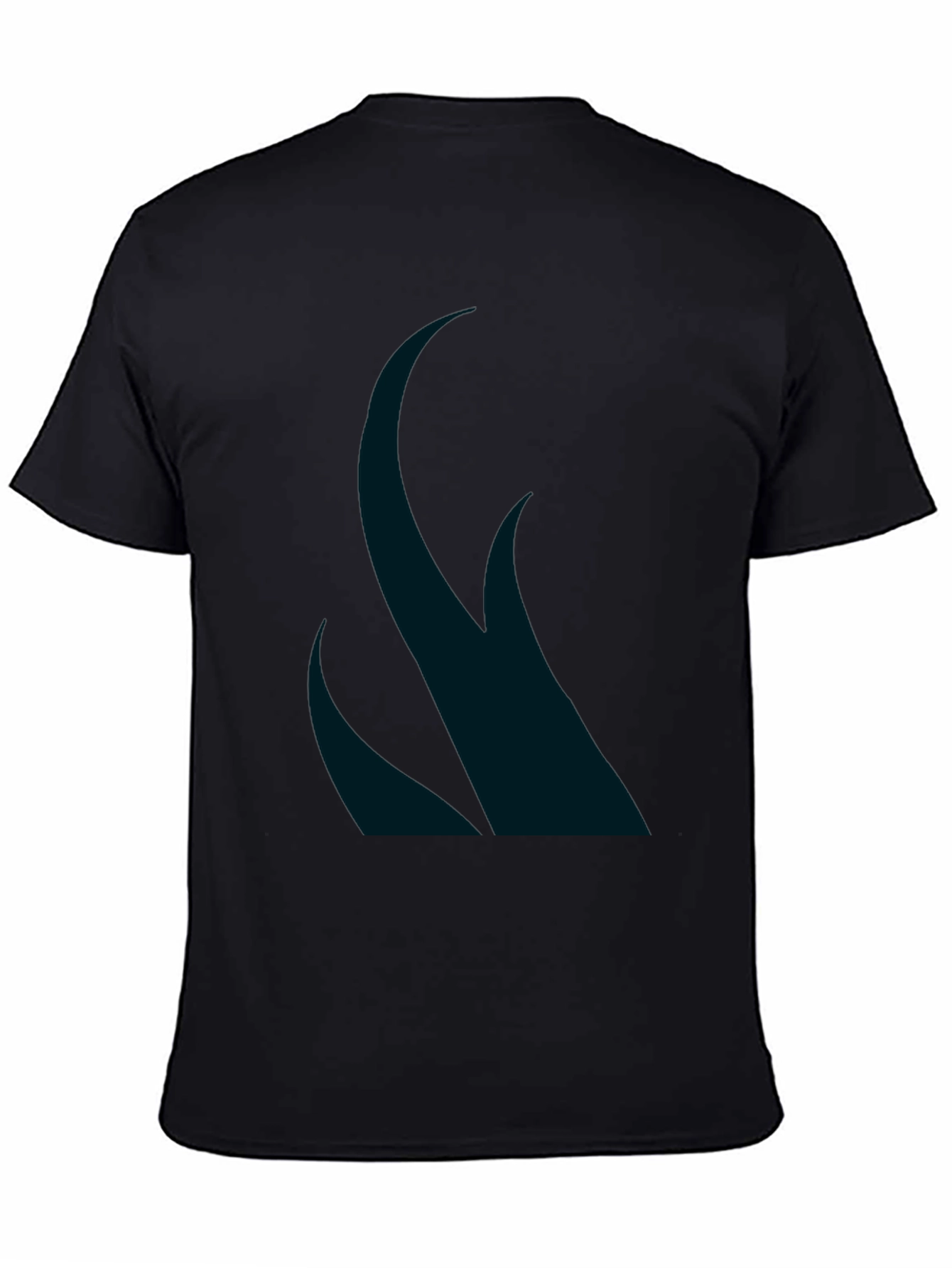 Mens Black Graphic Tee - Abstract Design