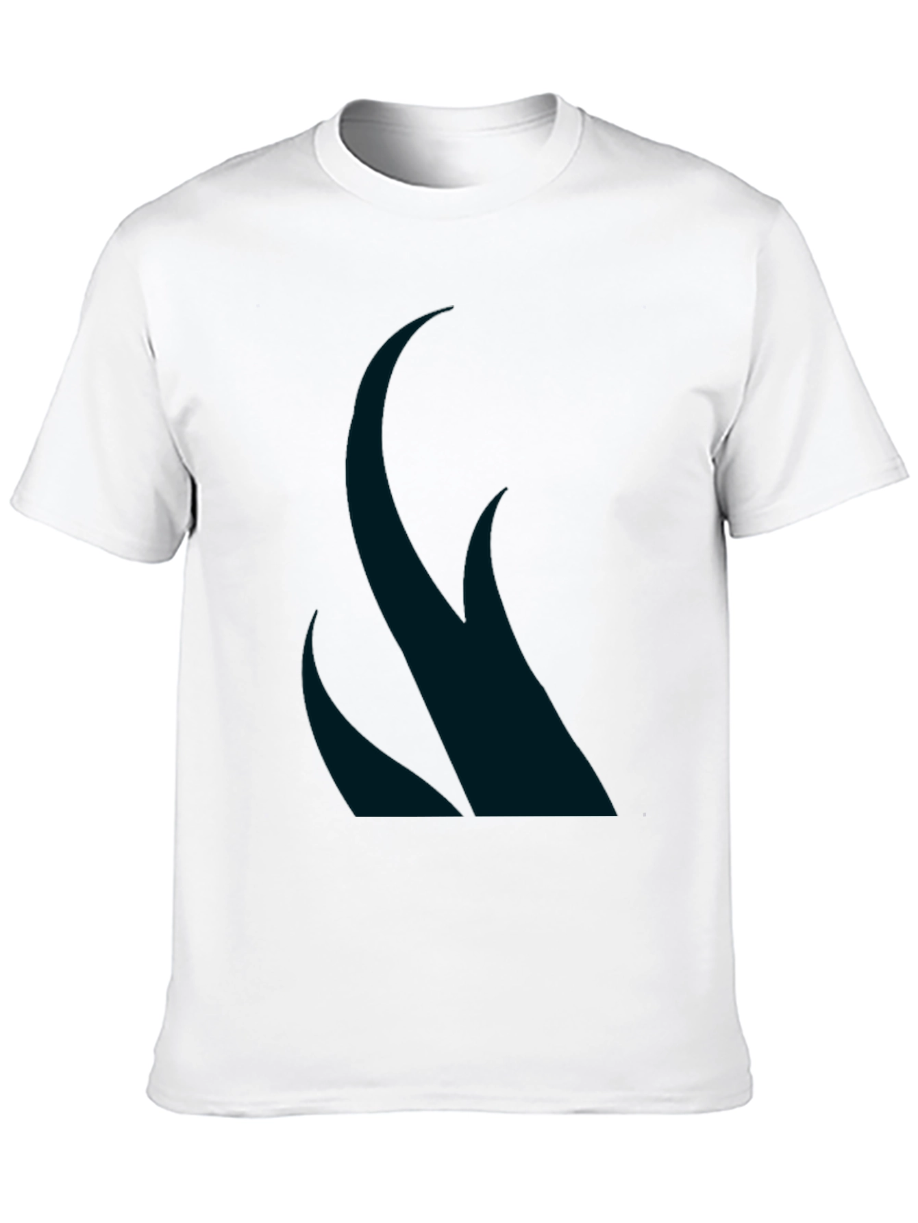 Mens Black Graphic Tee - Abstract Design