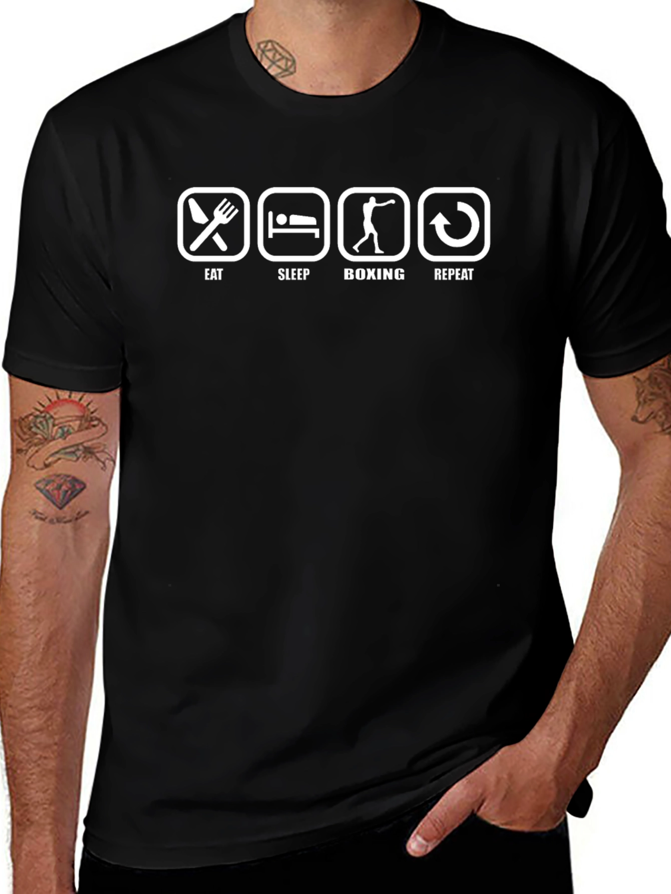 Eat Sleep Boxing Repeat T-Shirt
