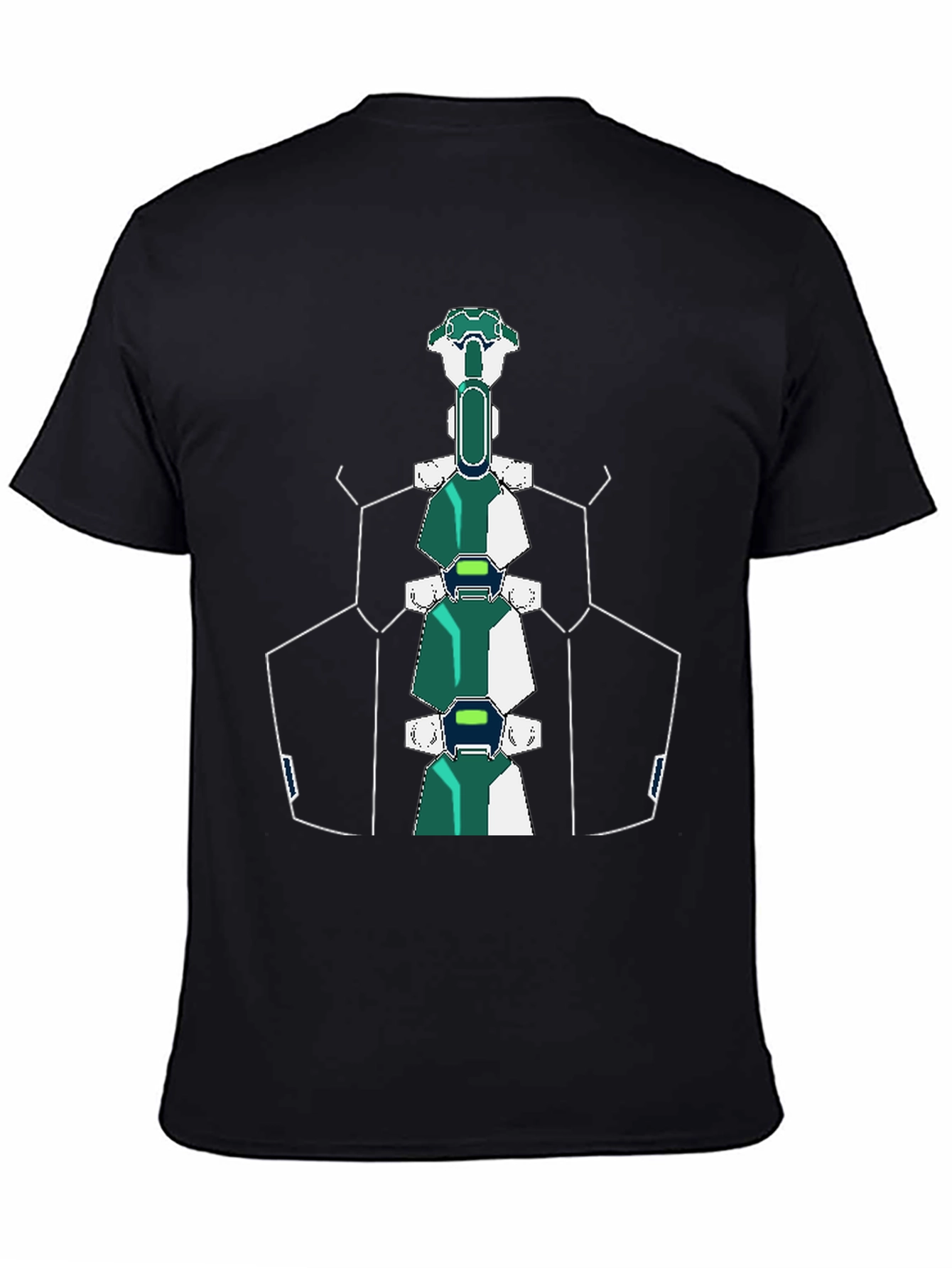 Futuristic Spine T-Shirt - Sci-Fi Style