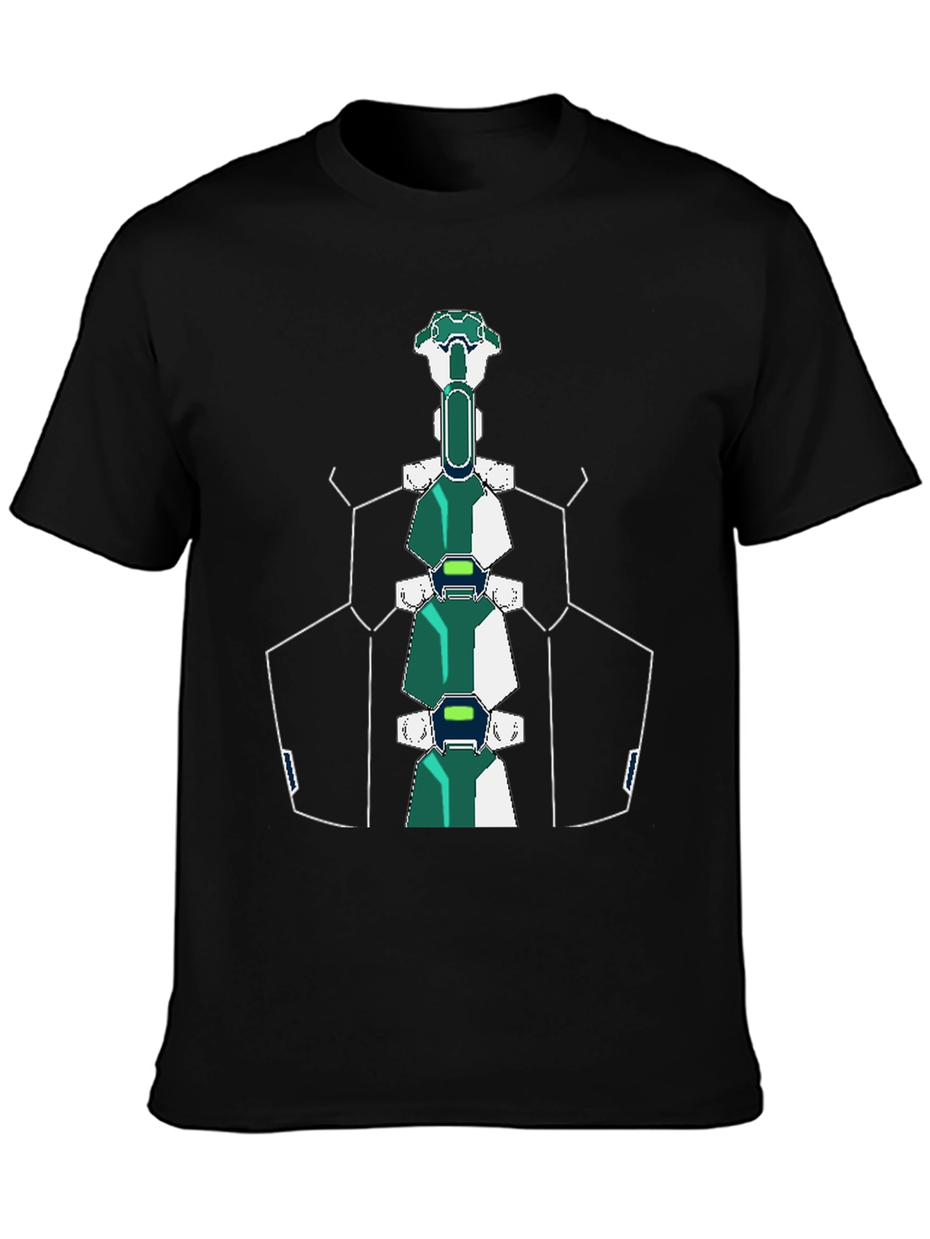 Futuristic Spine T-Shirt - Sci-Fi Style